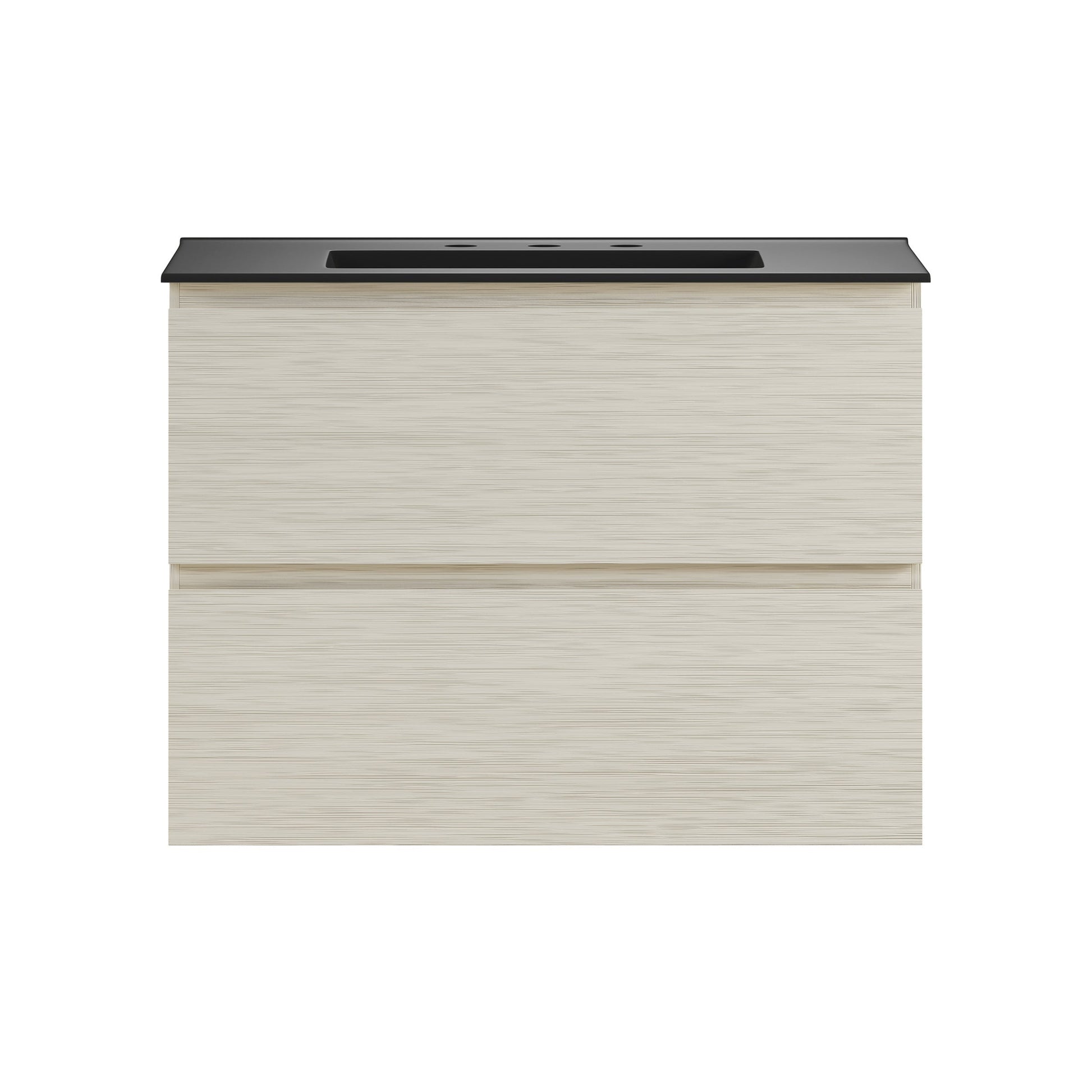 White Oak / Matte Black / 3-Hole