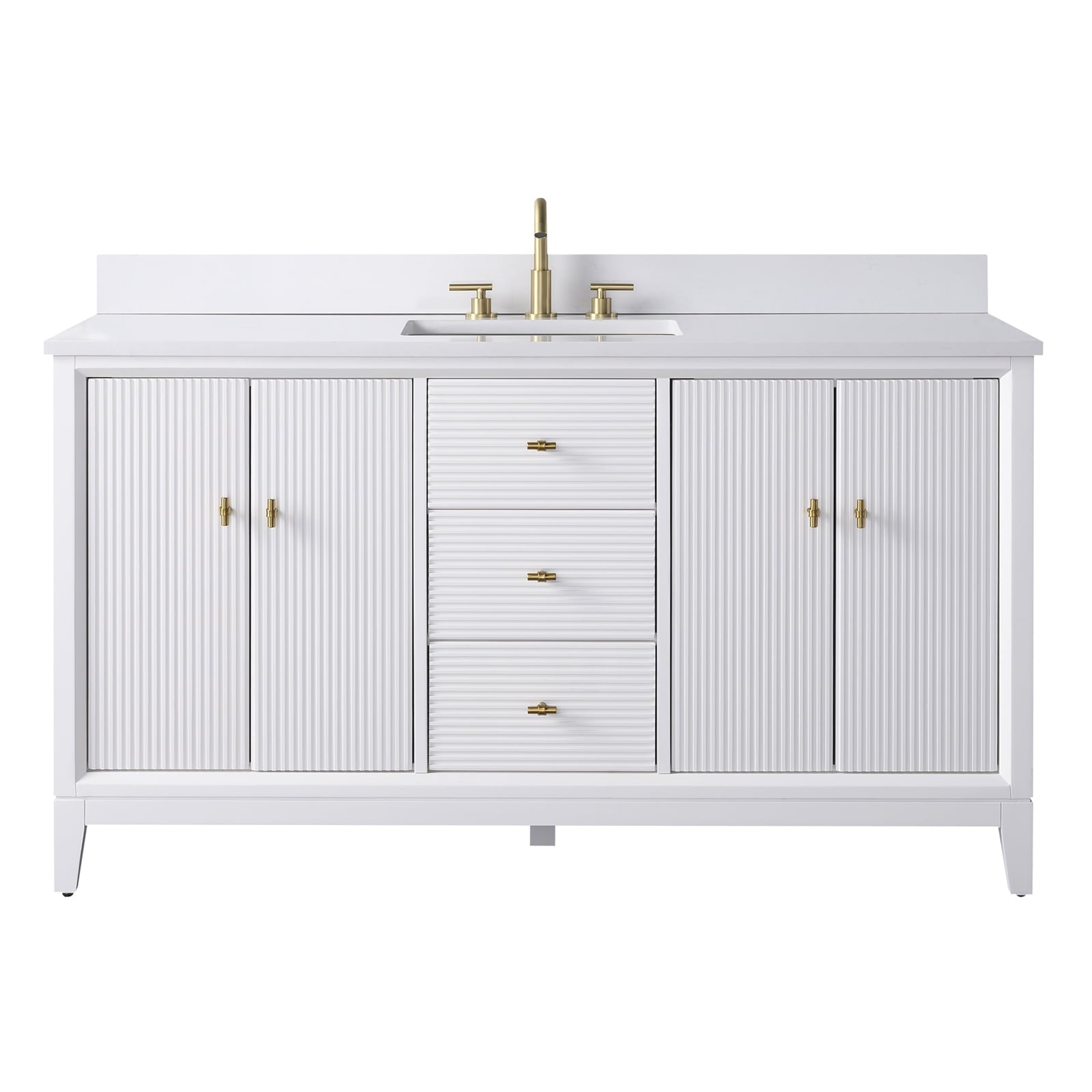 Linear White / Golden Brushed