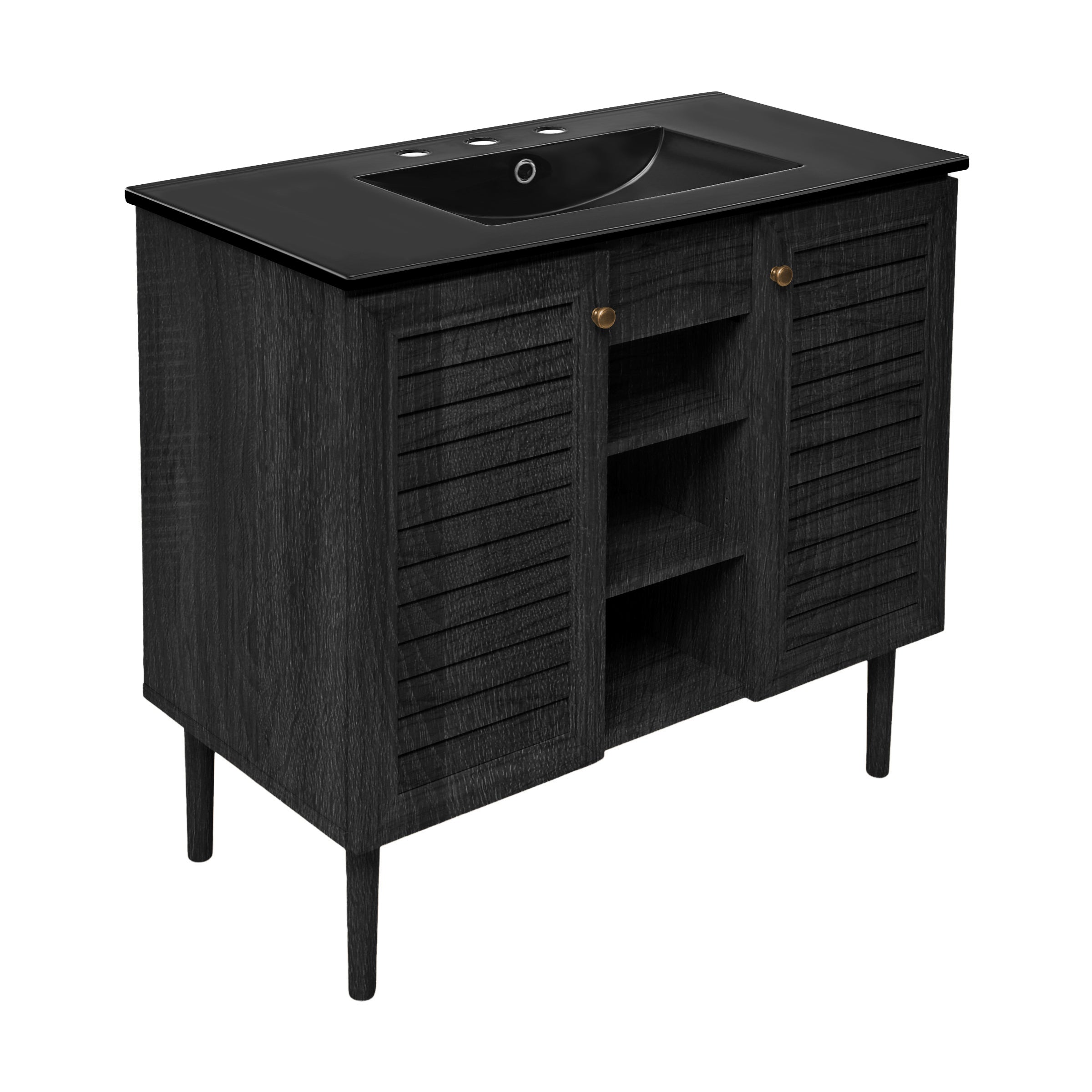 Black Oak / Black / 3-Hole