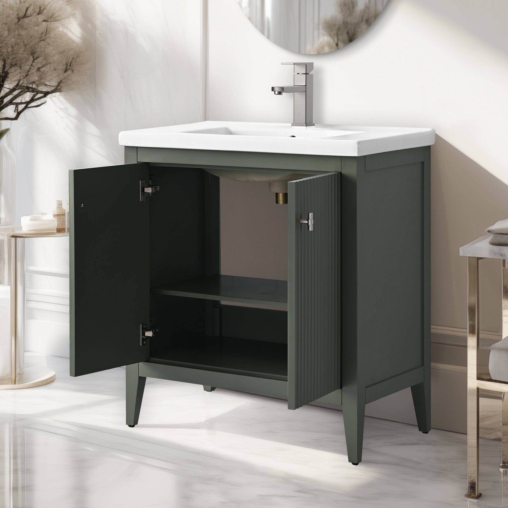 Vintage Green / Brushed Nickel