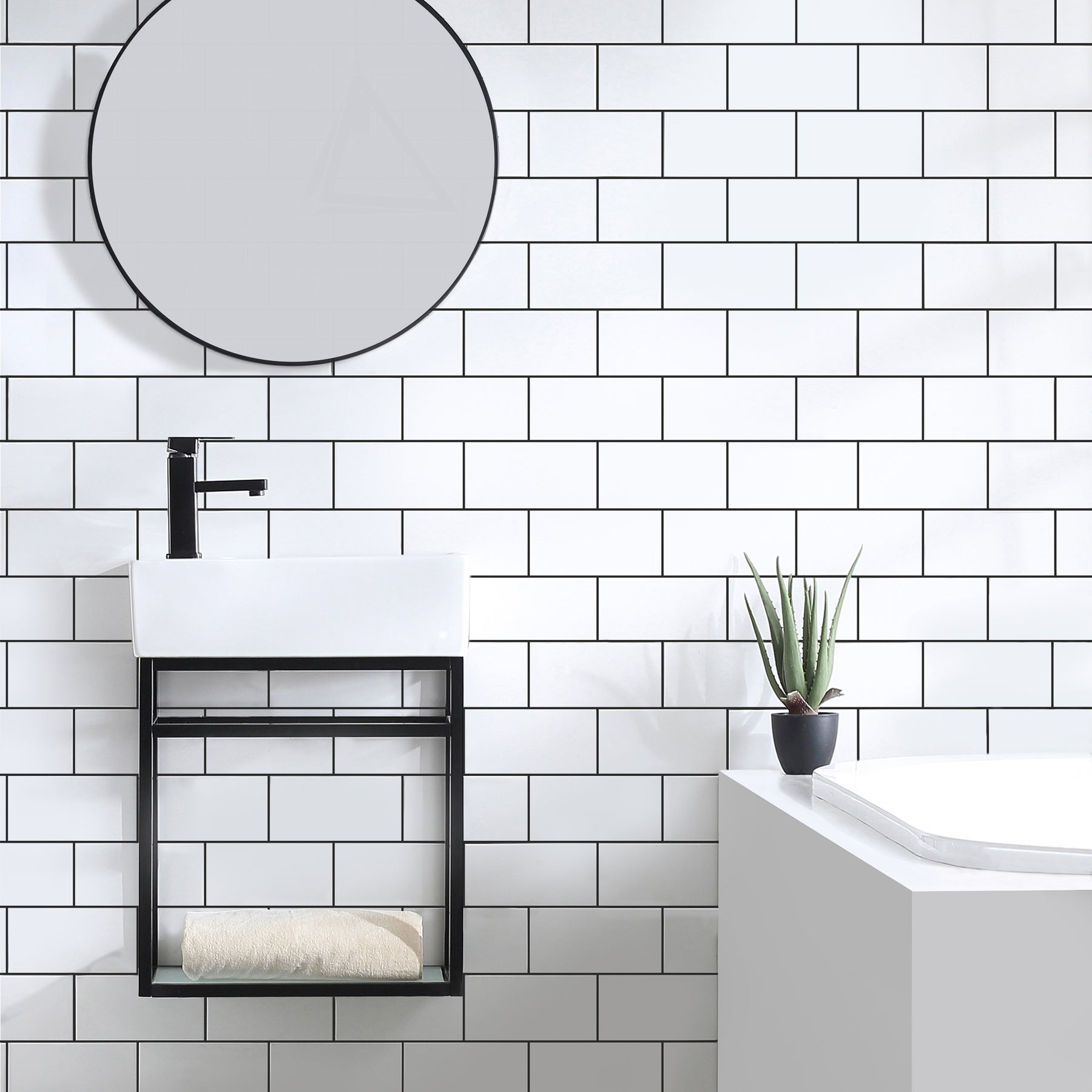 Matte Black / White / 1-Hole