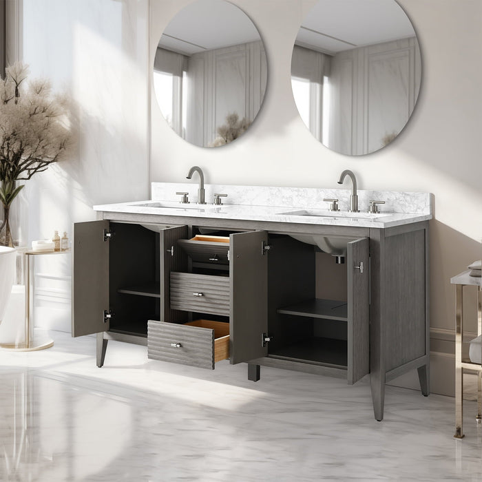 Linear Driftwood Gray / Brushed Nickel