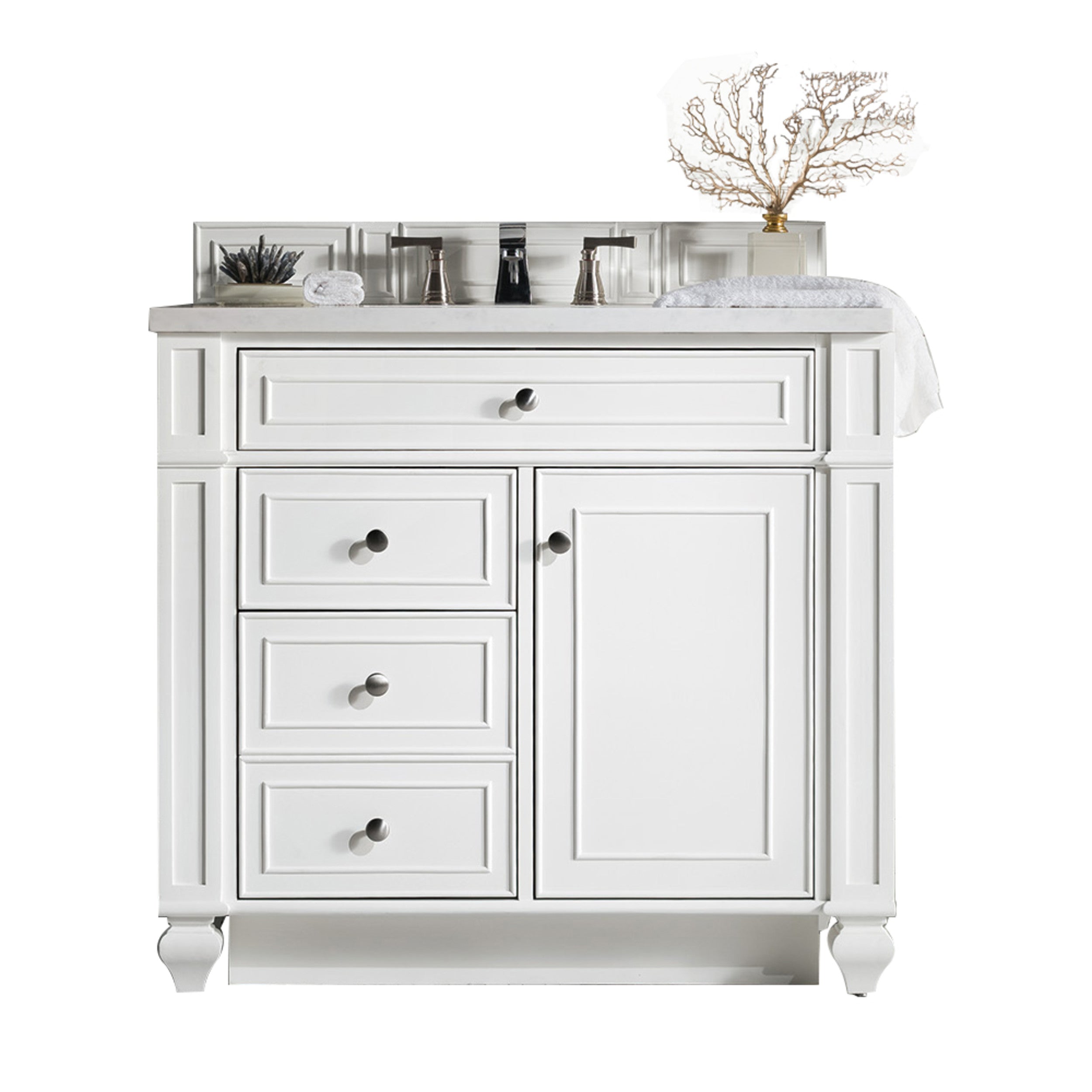 Bright White / White Zeus - 3 Faucet Holes