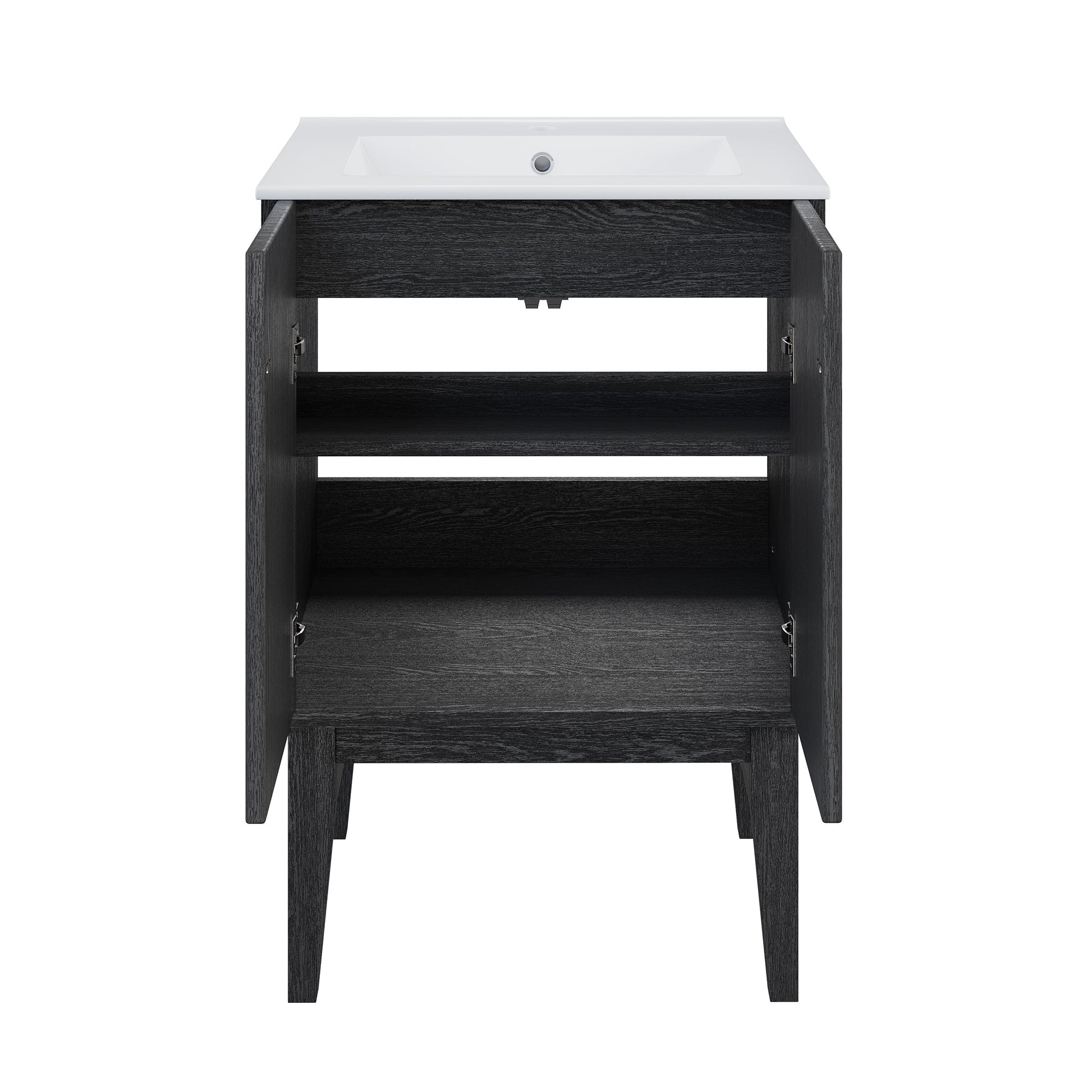 Black Oak / White / 1-Hole