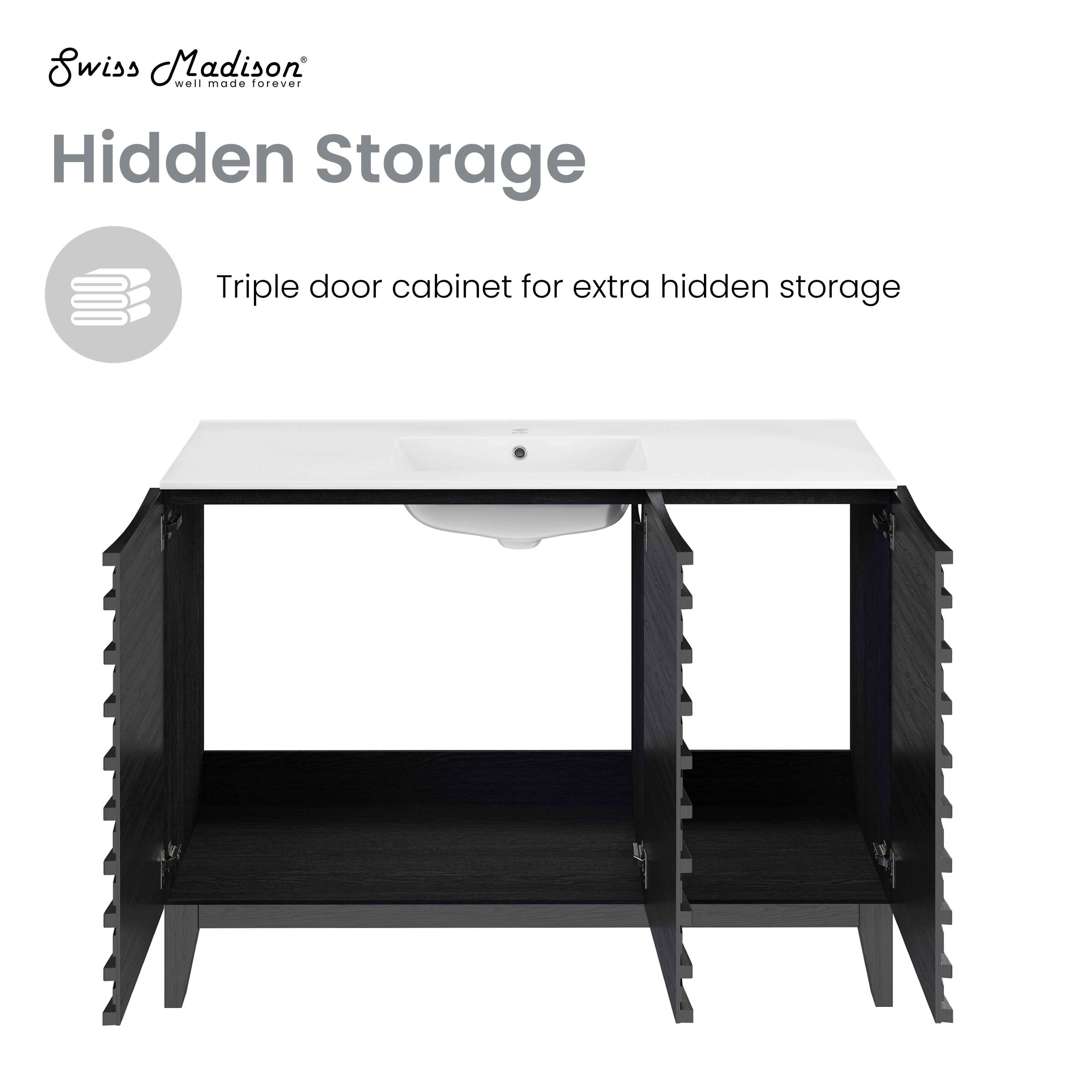 Black Oak / Glossy White / 1-Hole