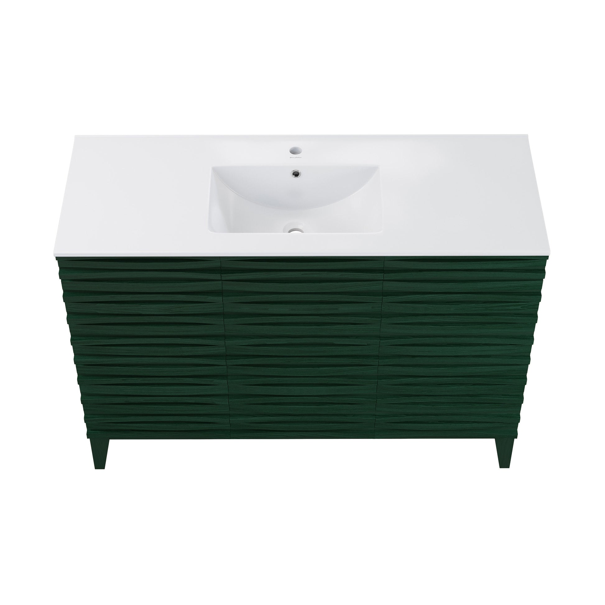 Green Oak / Glossy White / 1-Hole
