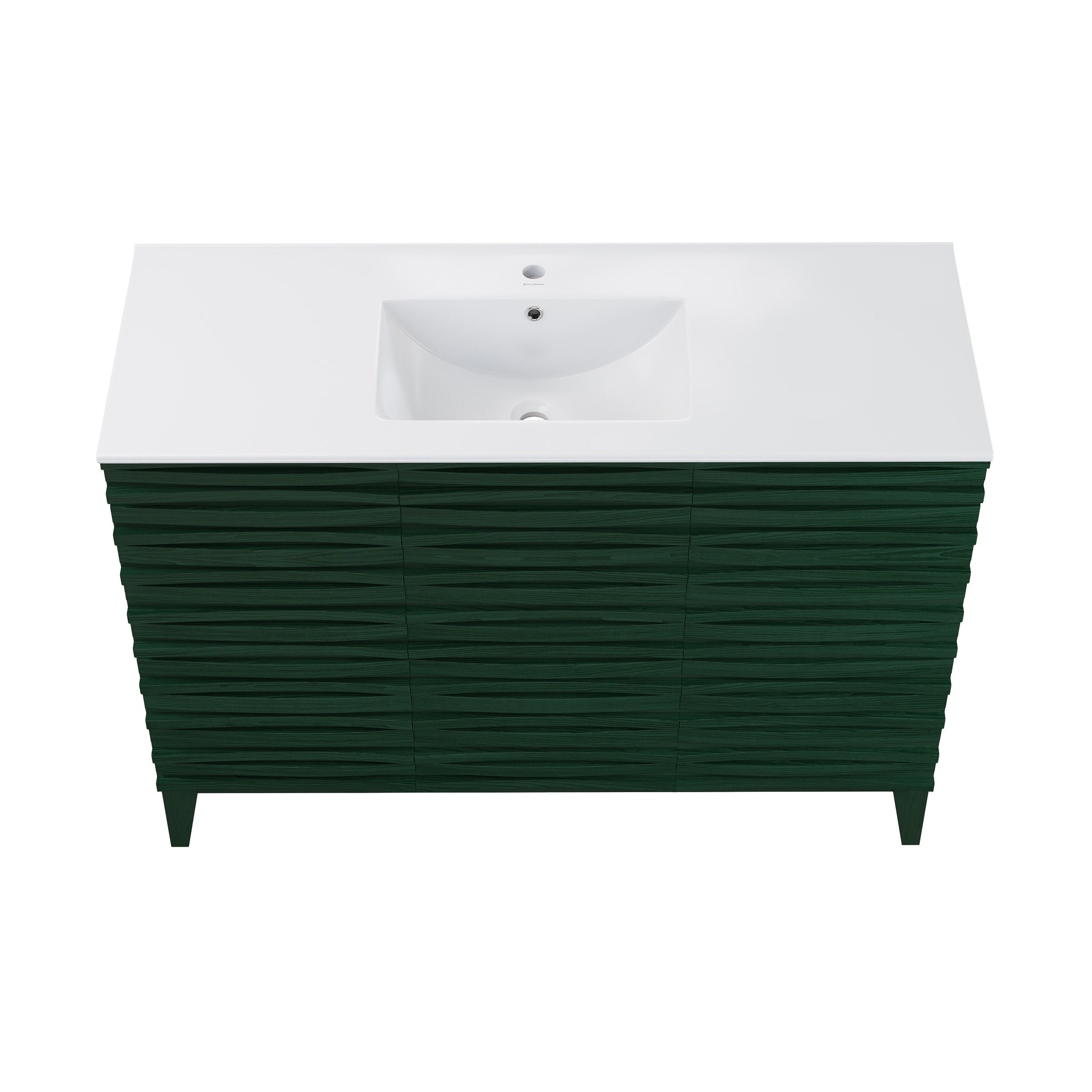 Green Oak / Glossy White / 1-Hole