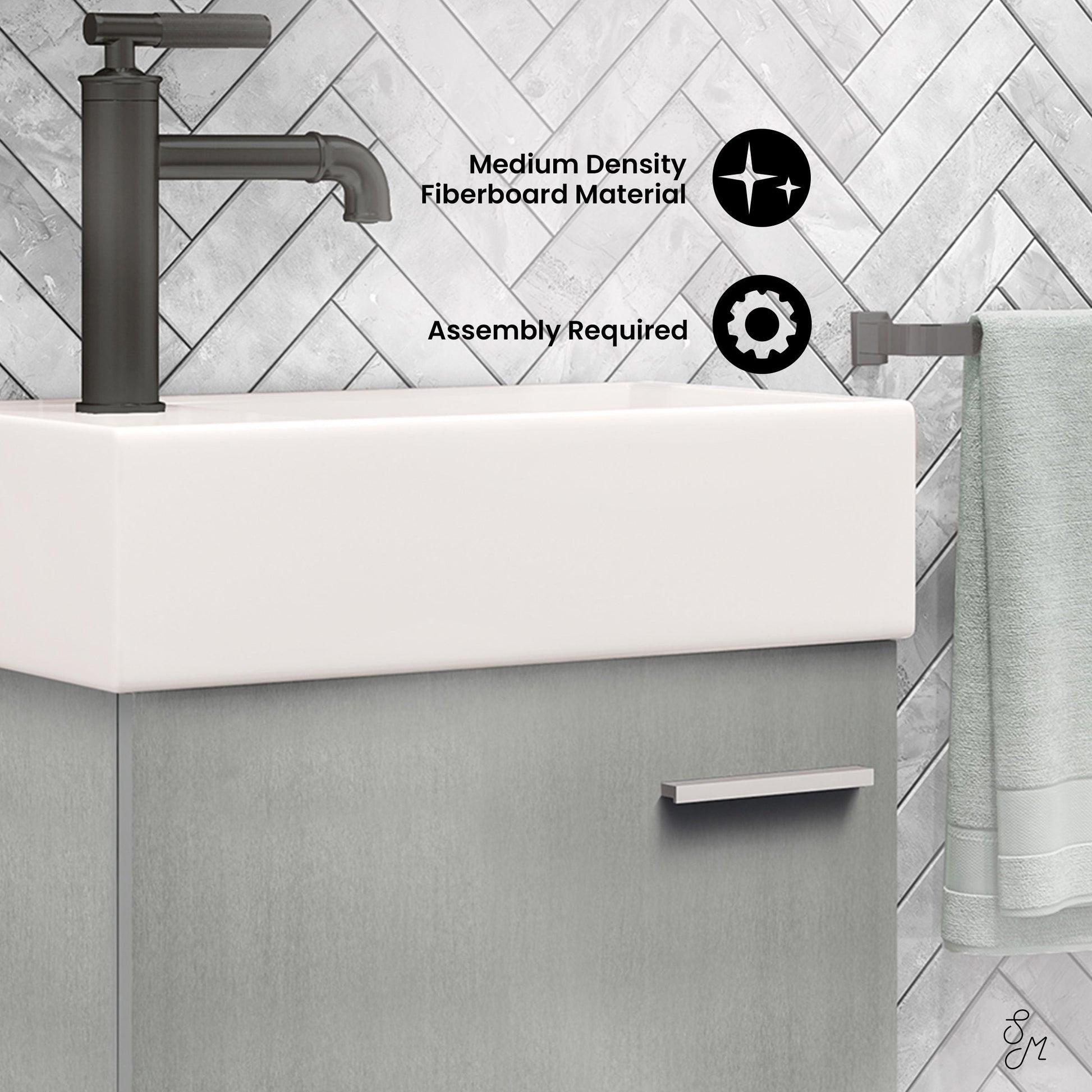 Gray / White / 1-Hole