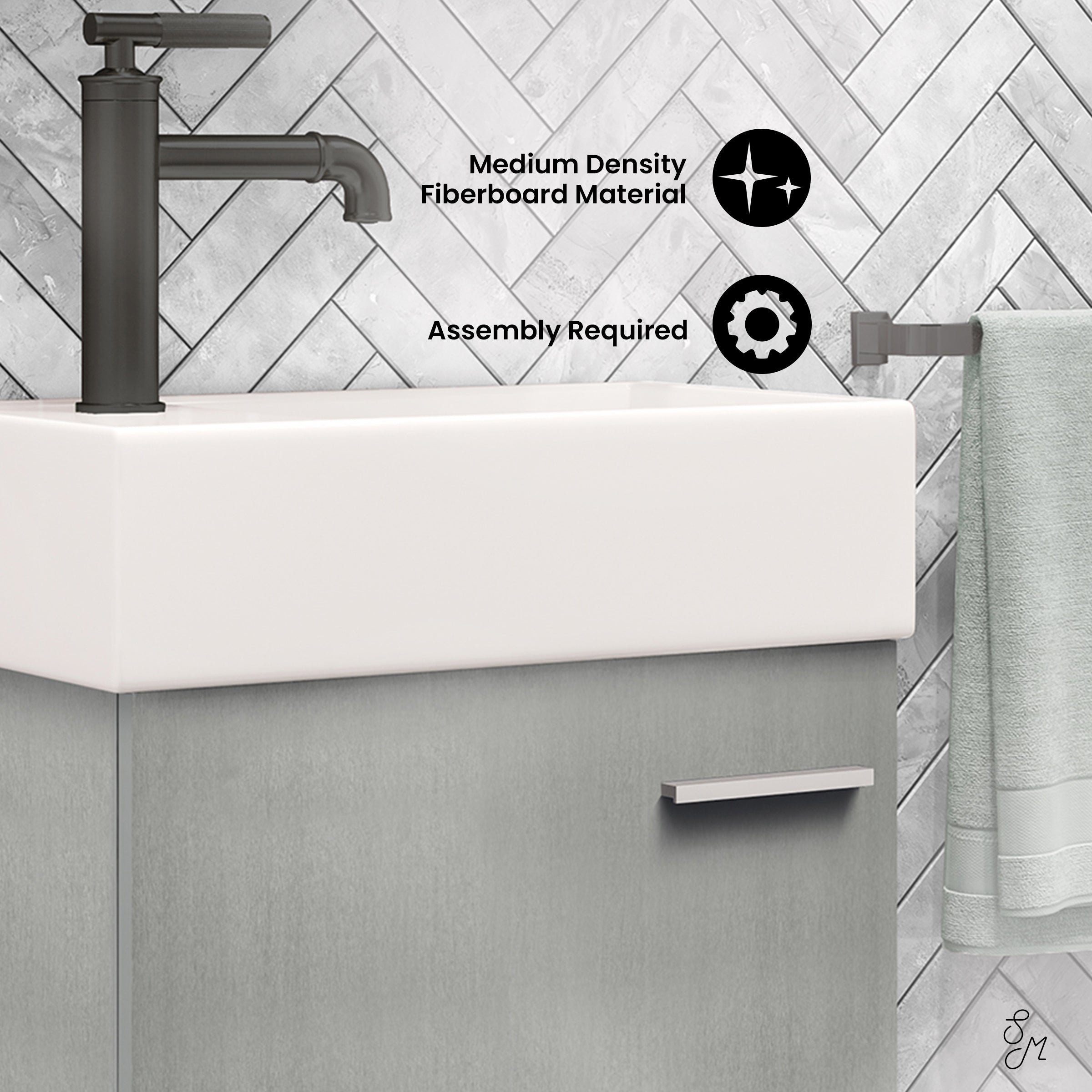 Gray / White / 1-Hole