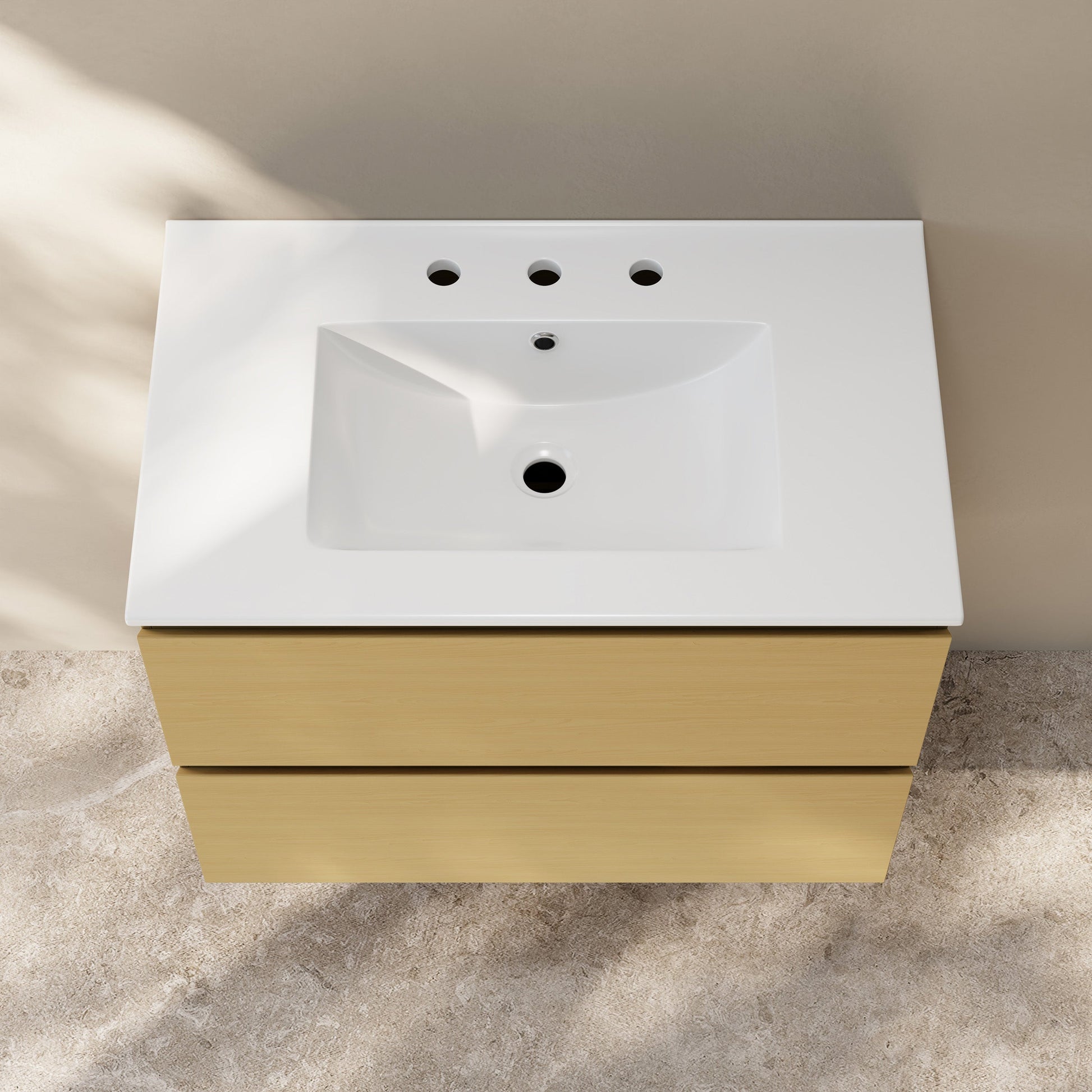Natural Oak / Glossy White / 3-Hole