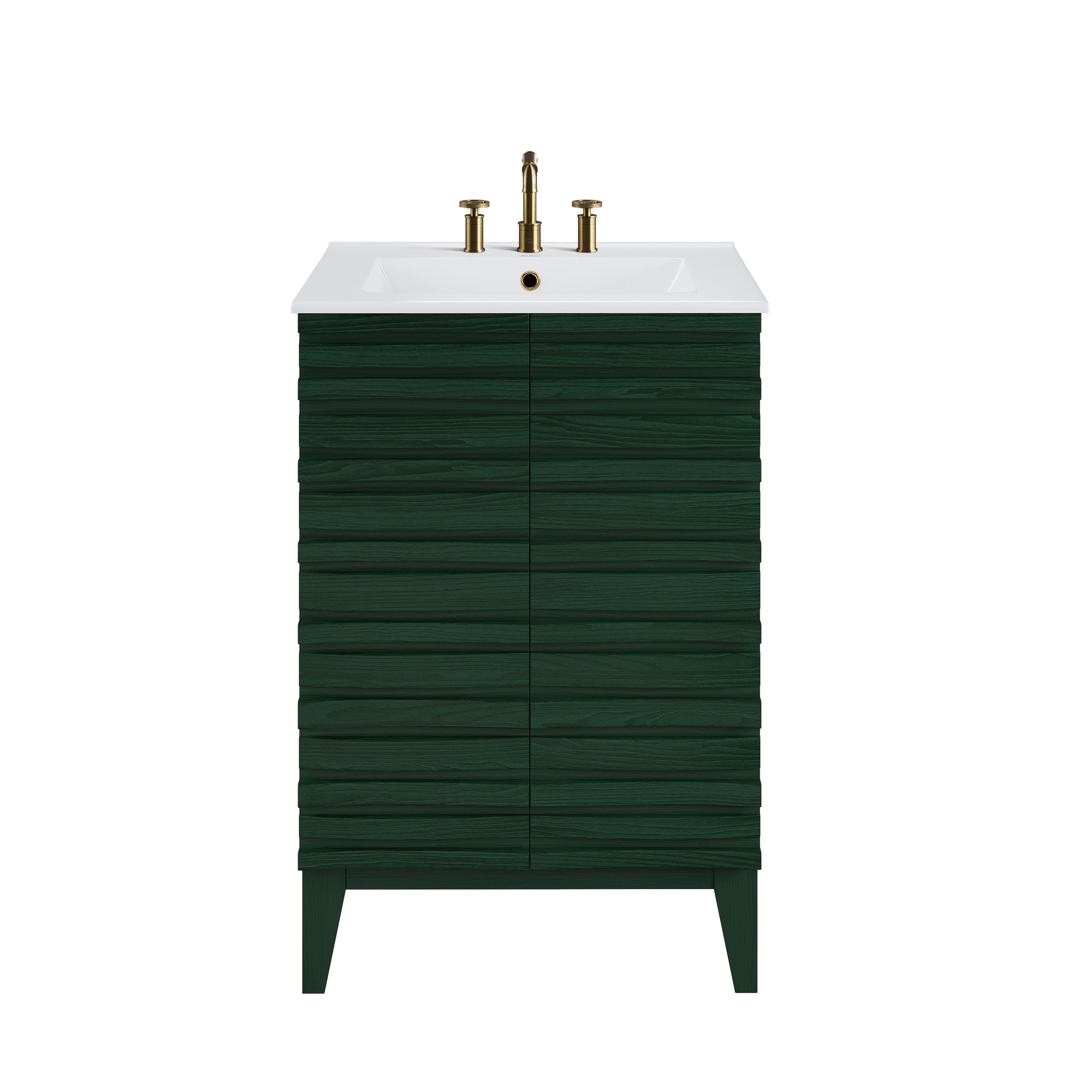 Green Oak / White / 3-Hole - Center