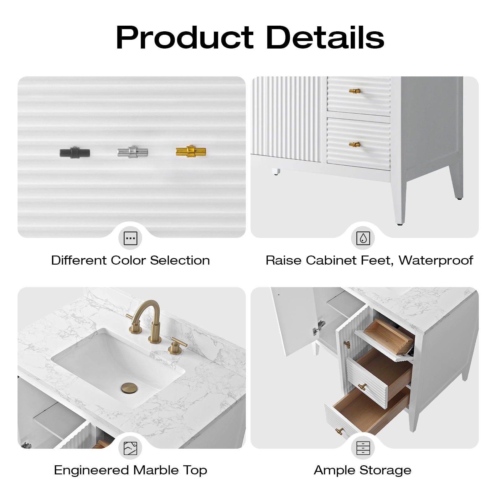 Linear White / Matte Black