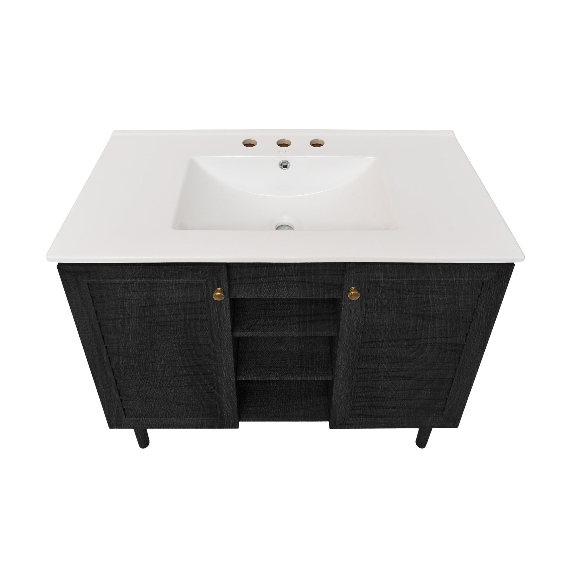 Black Oak / White / 3-Hole