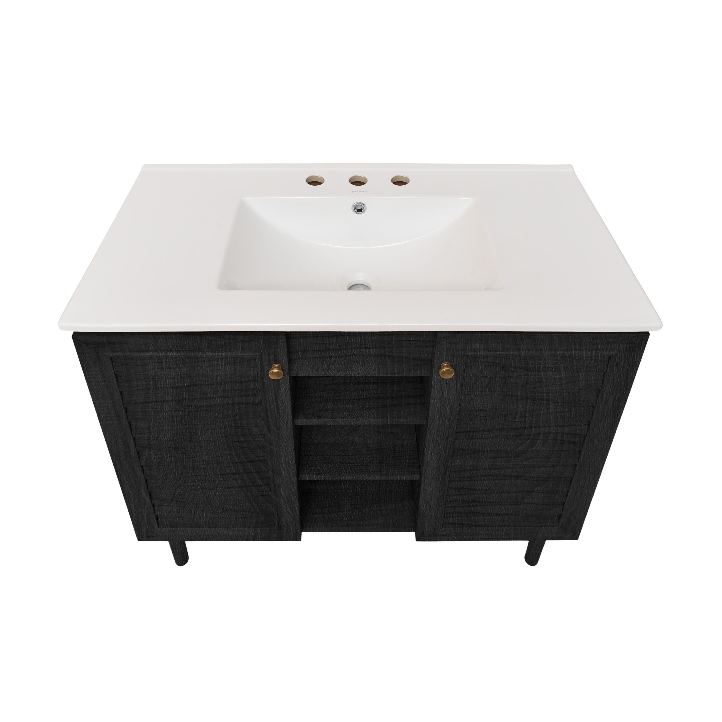 Black Oak / White / 3-Hole