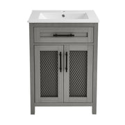 Carbon Gray / White / 1-Hole