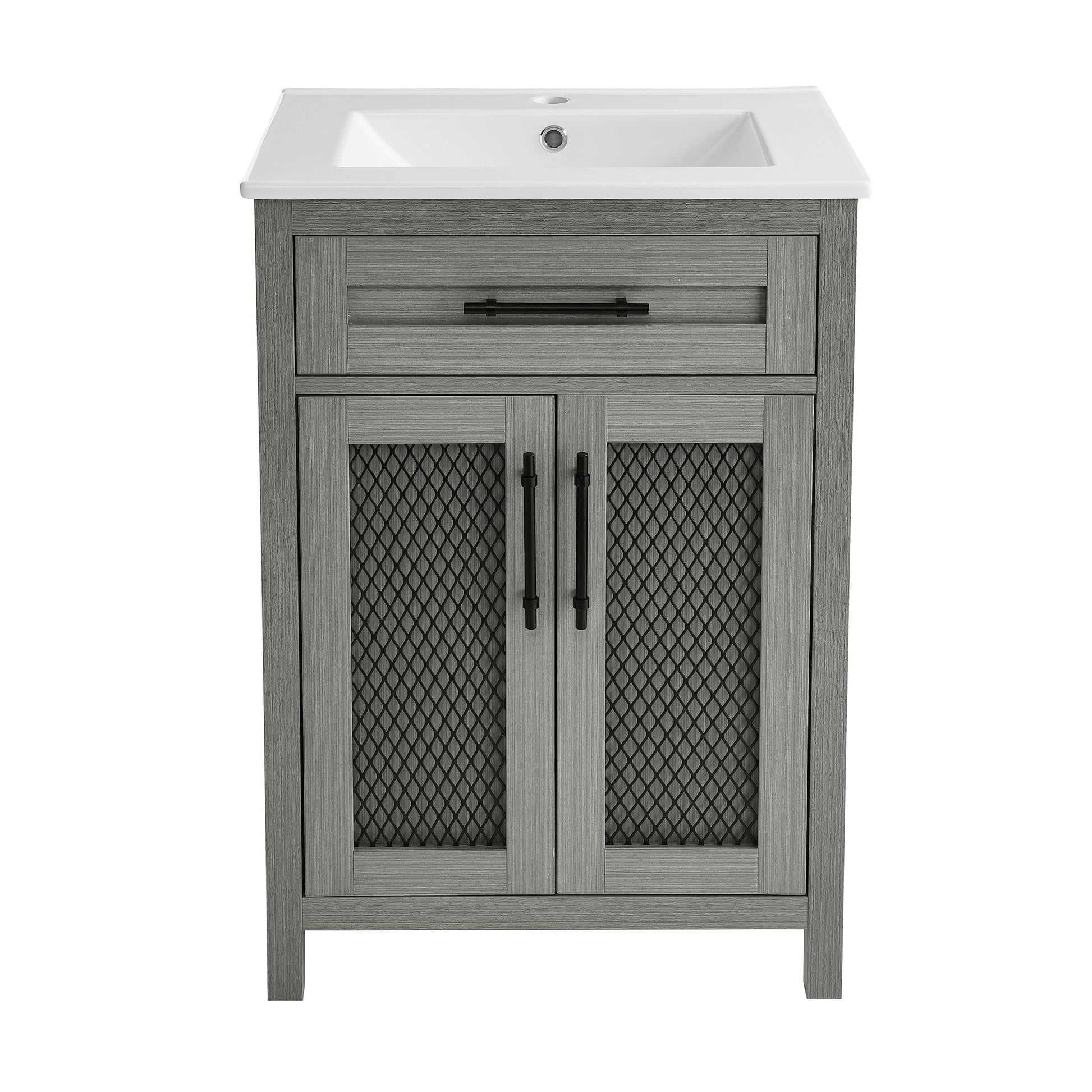 Carbon Gray / White / 1-Hole