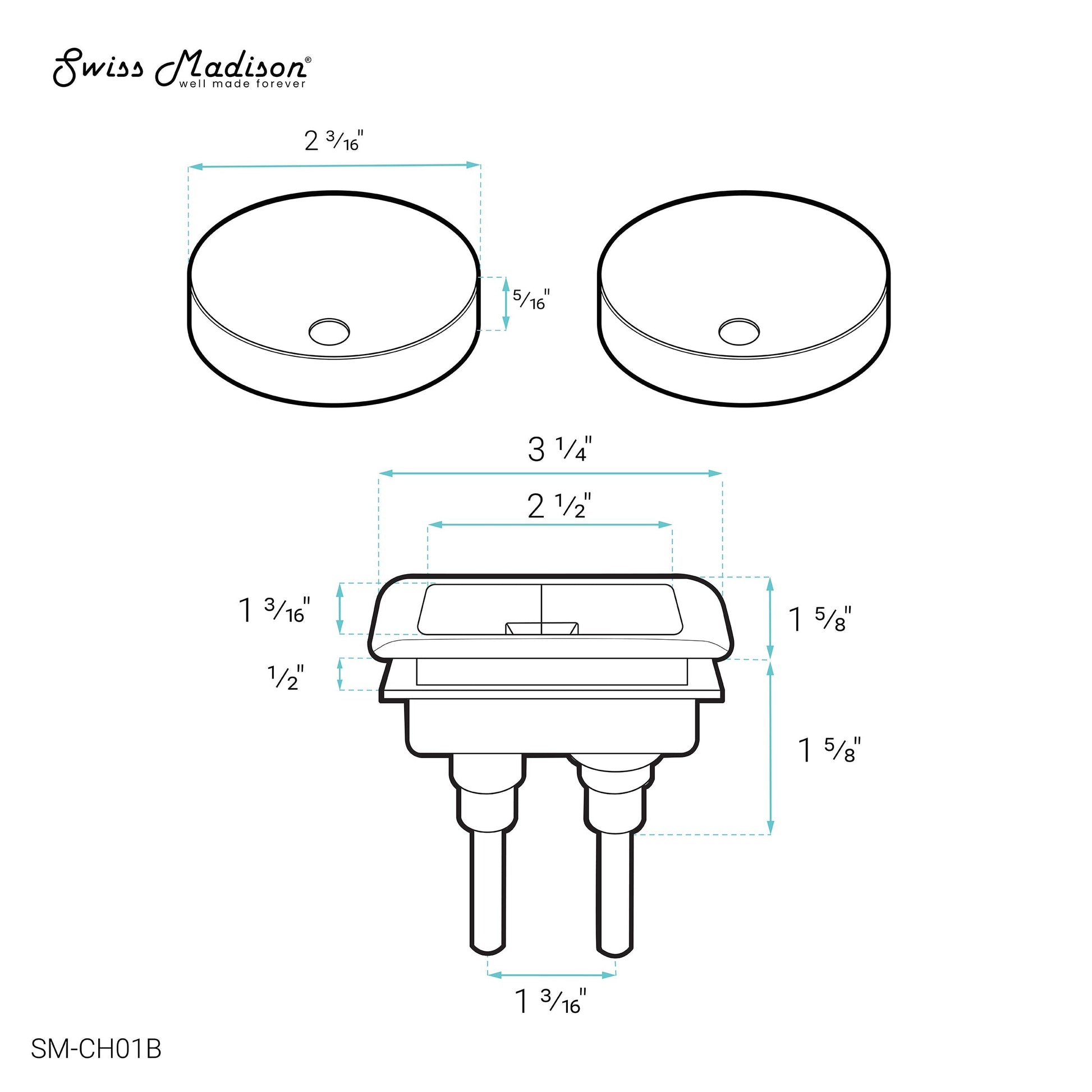 Matte Black / Rectangular / SM-1T106,SM-1T117