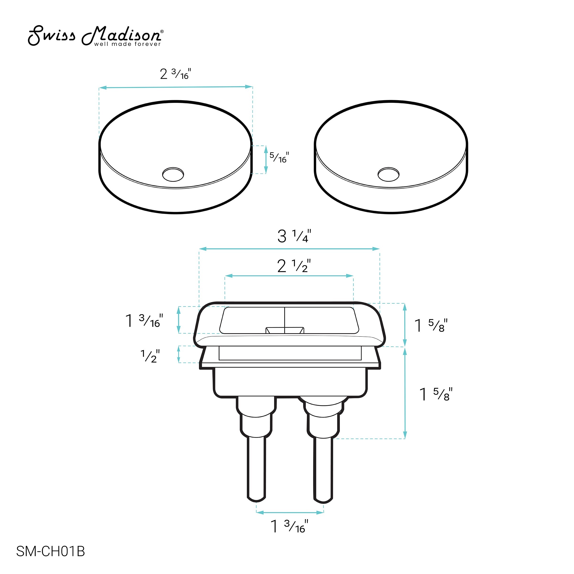 Matte Black / Rectangular / SM-1T106,SM-1T117