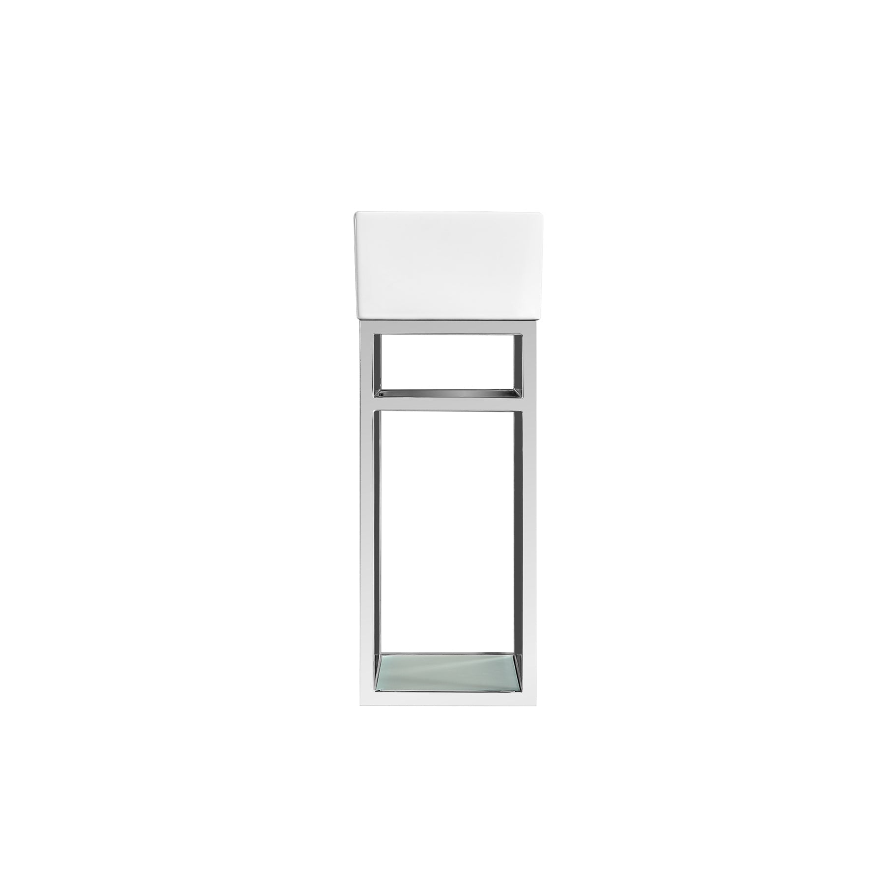 Chrome / White / 1-Hole
