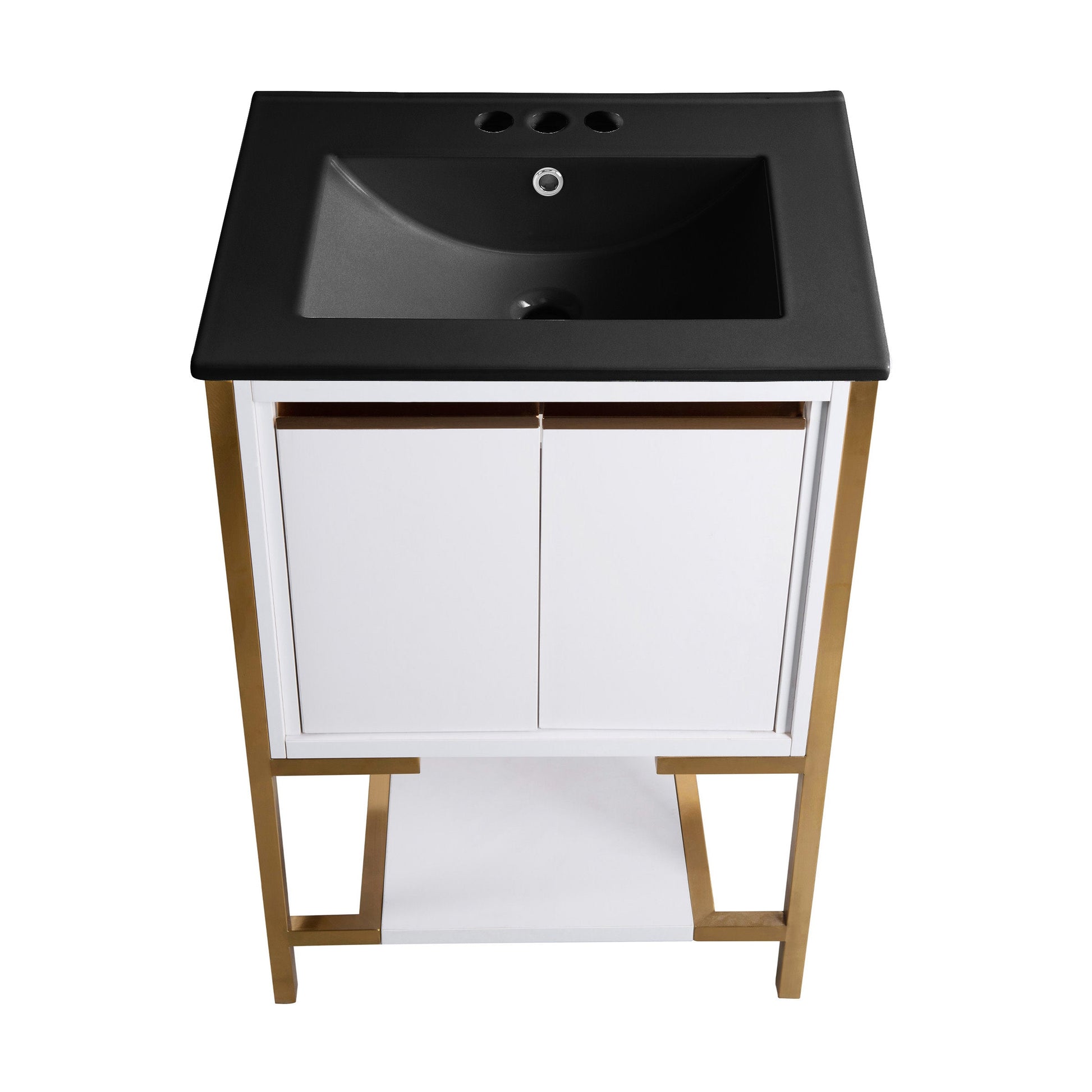 White / Matte Black / 3-Hole