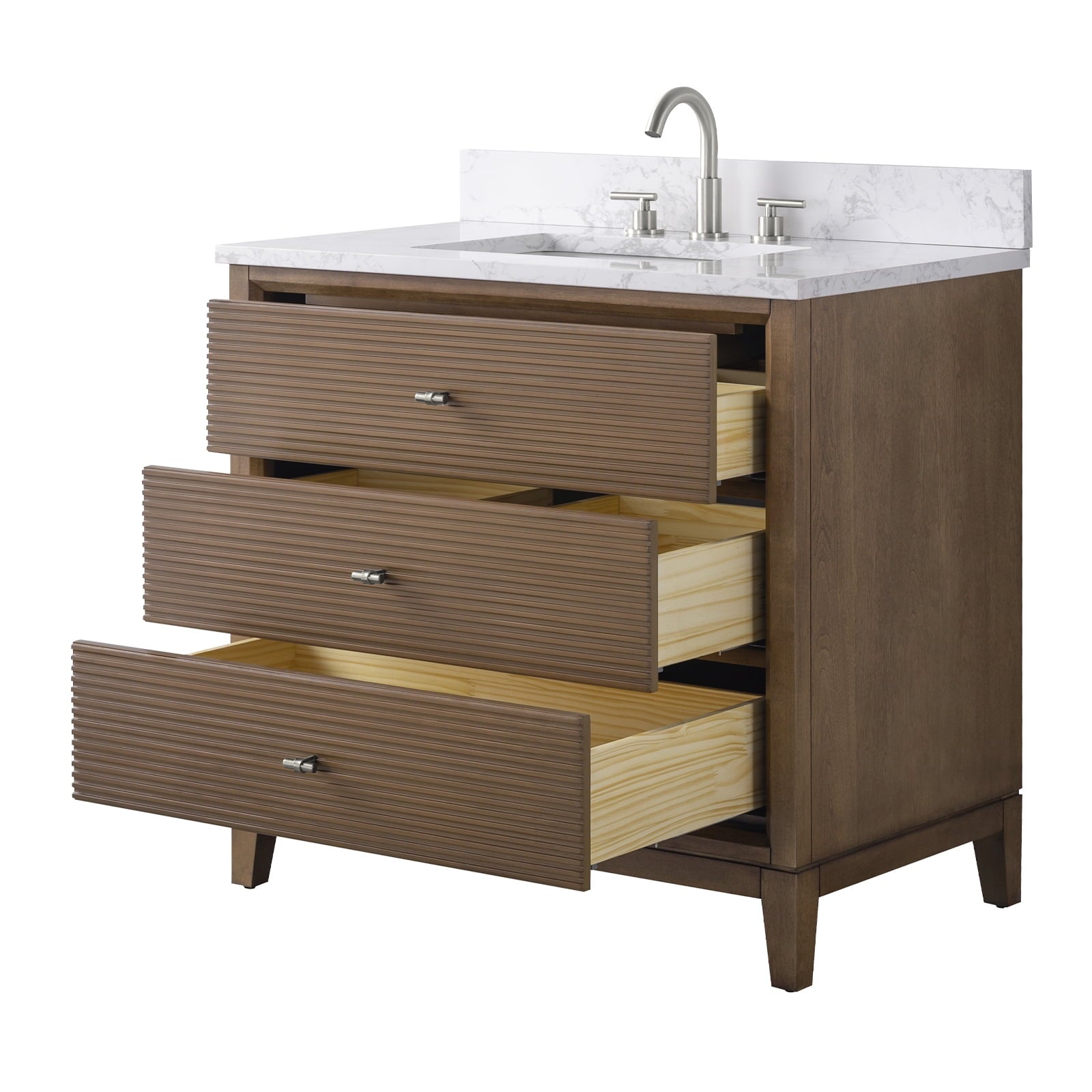 Linear Walnut / Brushed Nickel