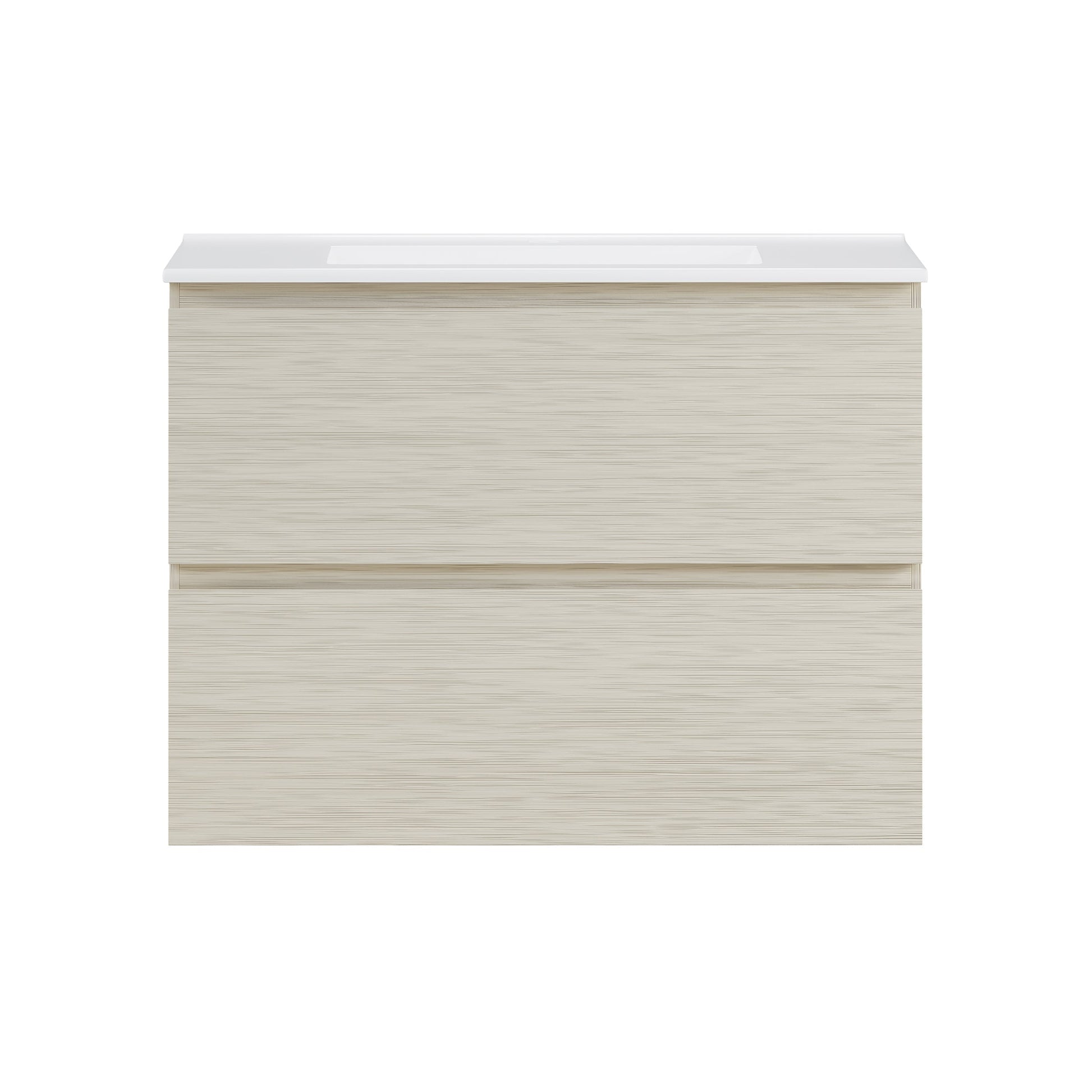 White Oak / Glossy White / 1-Hole