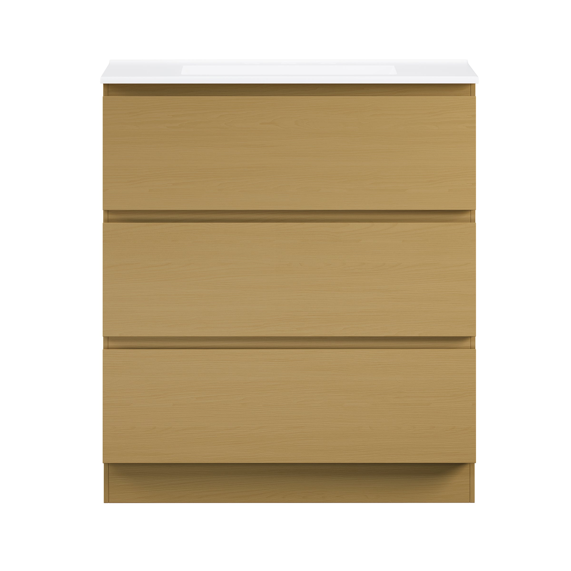 Natural Oak / Glossy White / 3-Hole