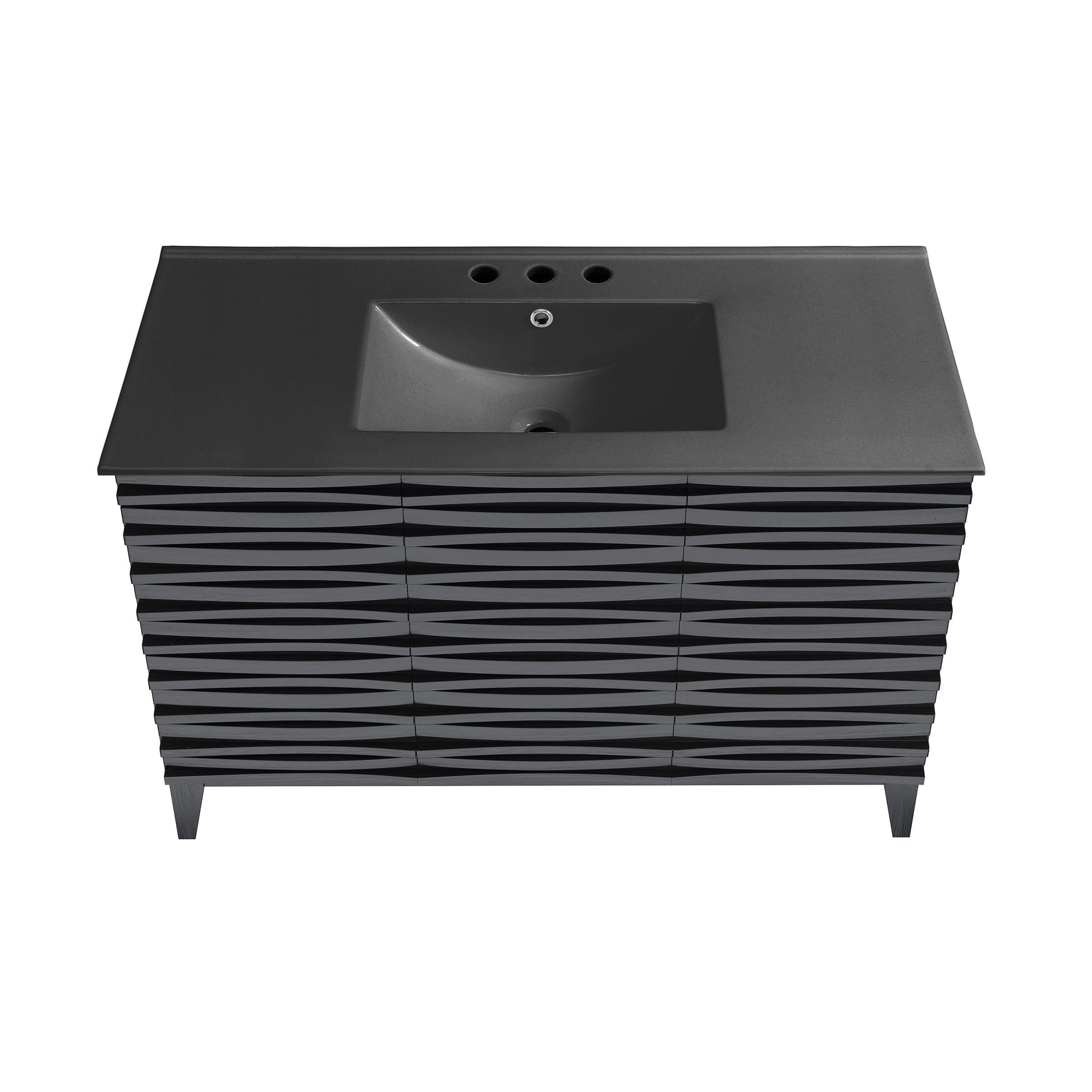 Black Oak / Matte Black / 3-Hole