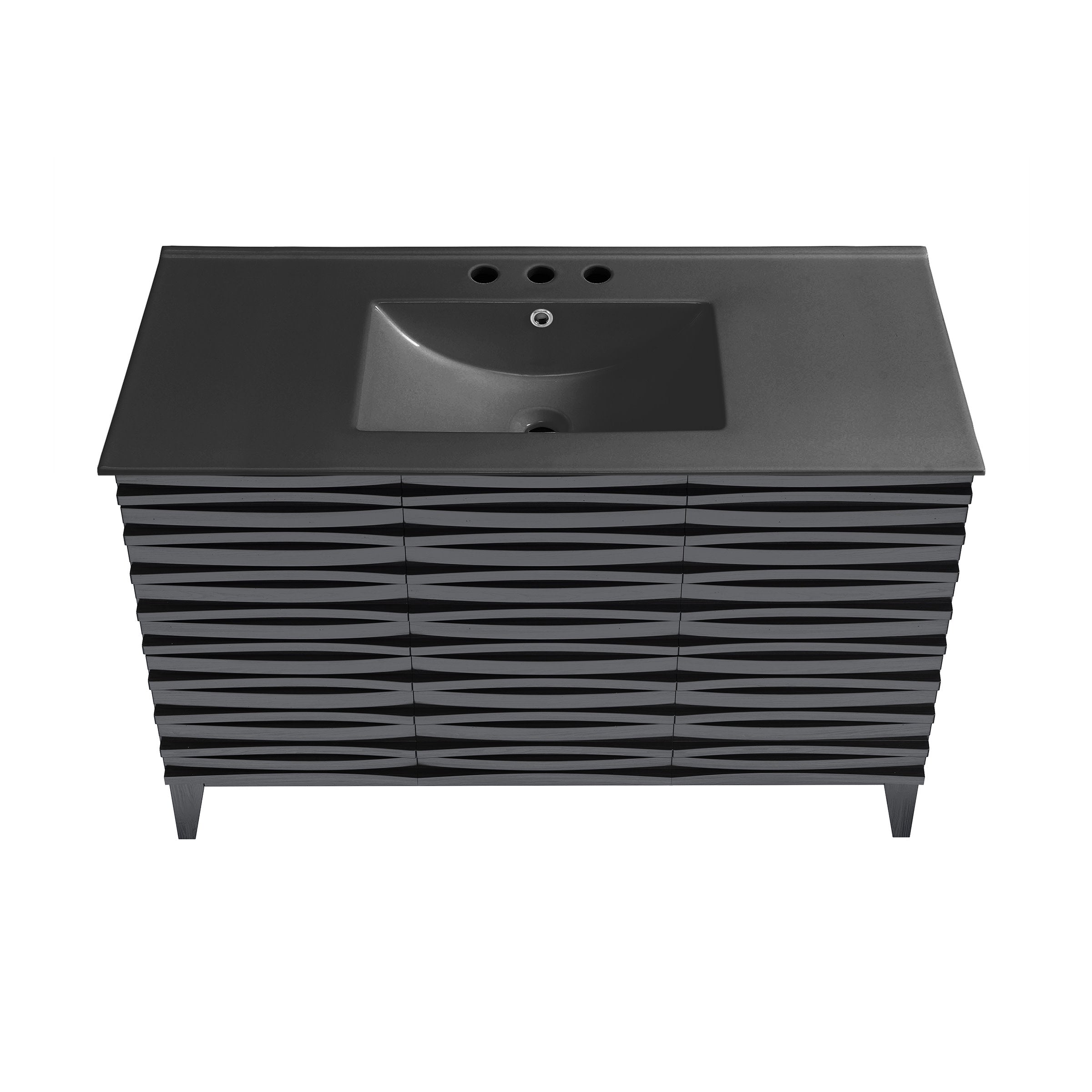 Black Oak / Matte Black / 3-Hole