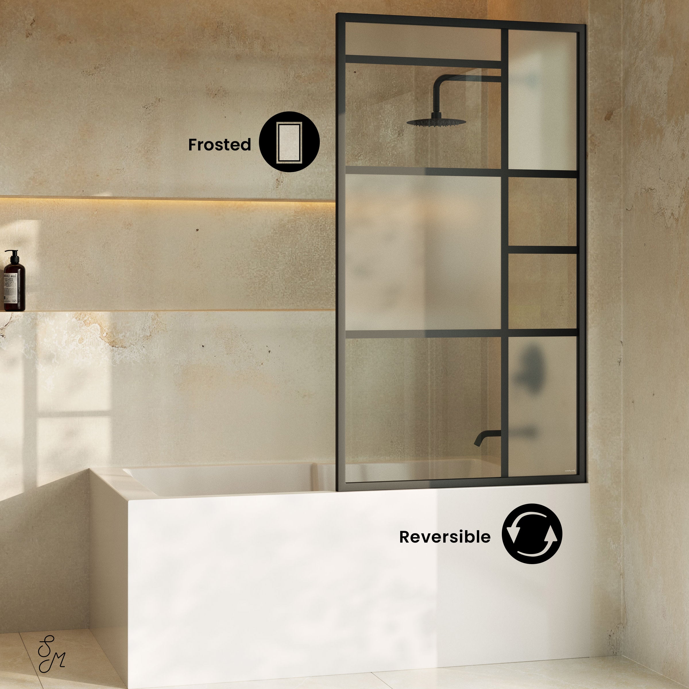 Matte Black / Tub Door