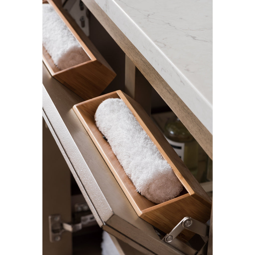 Whitewashed Walnut / Eternal Jasmine Pearl - 3 Faucet Holes