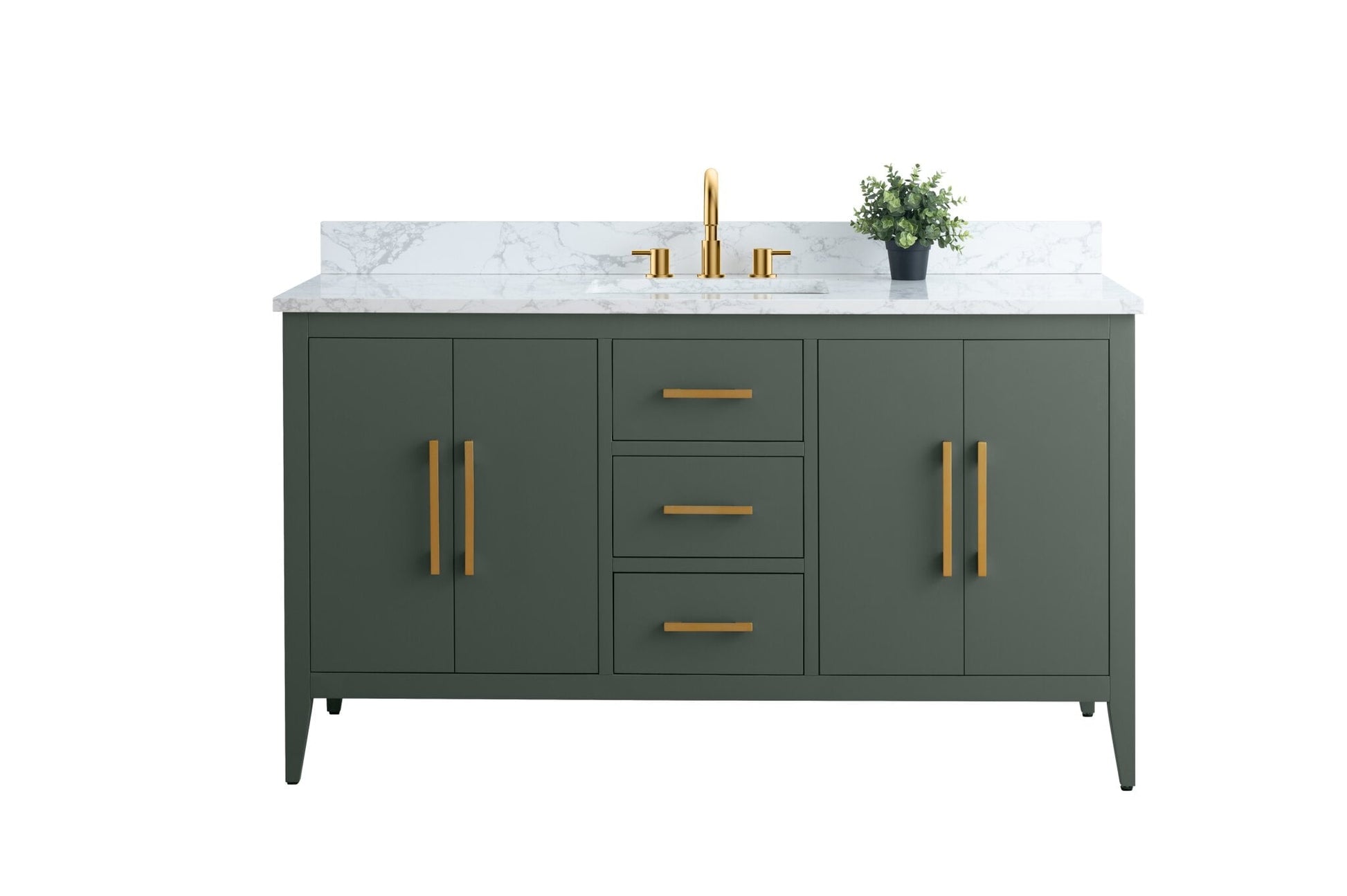 Vintage Green / Golden Brushed