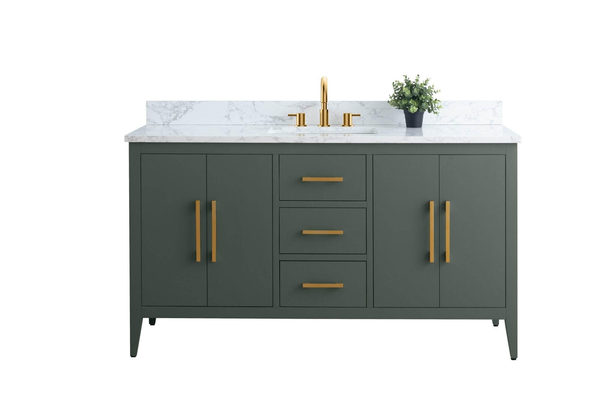 Vintage Green / Golden Brushed
