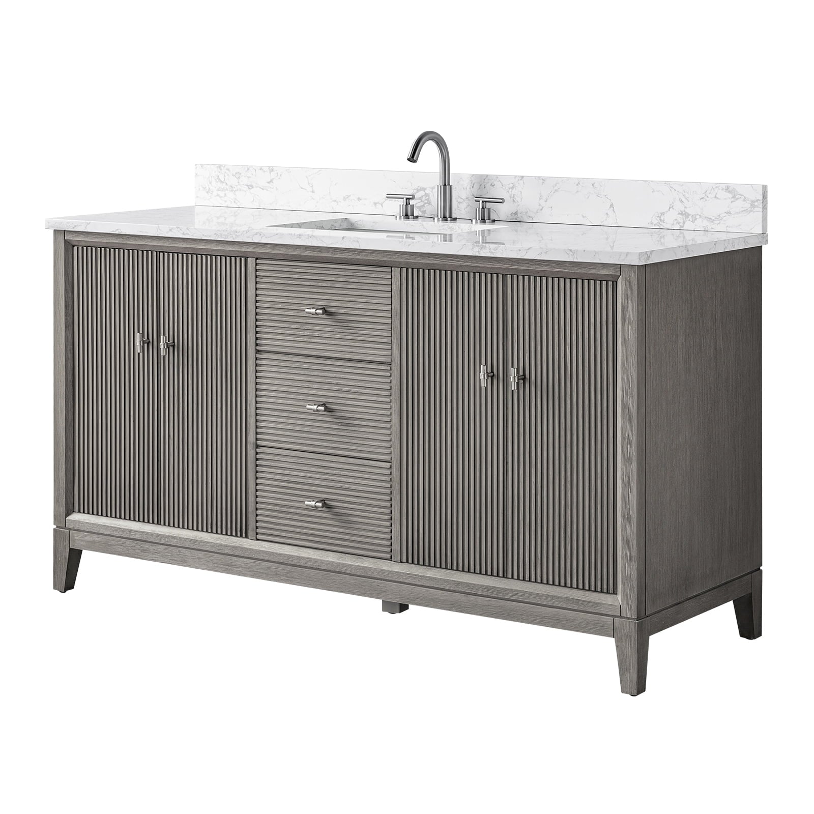 Linear Driftwood Gray / Brushed Nickel