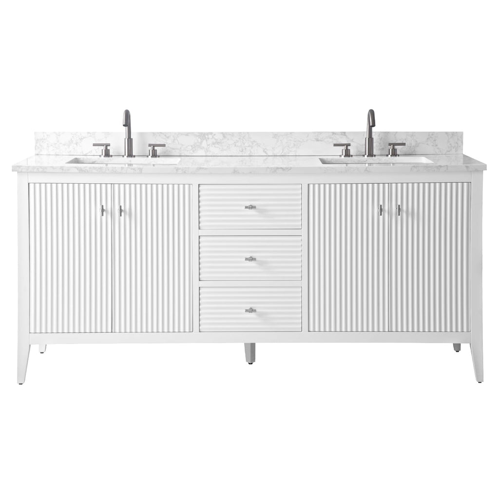 Linear White / Brushed Nickel