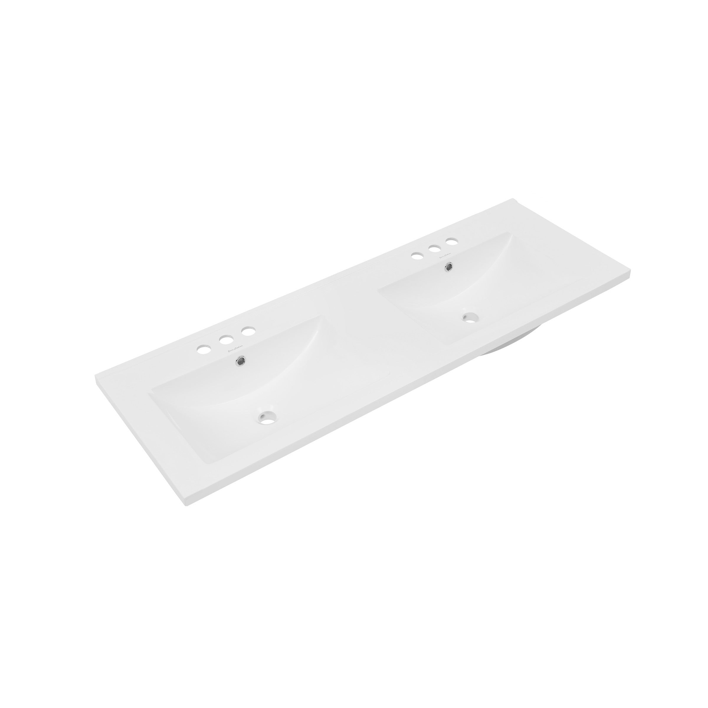 Glossy White / 3-Hole - 2 Basin