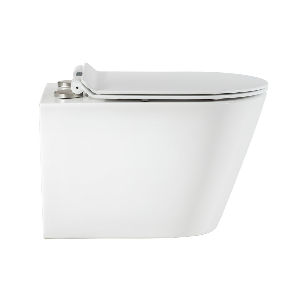 Glossy White / Brass