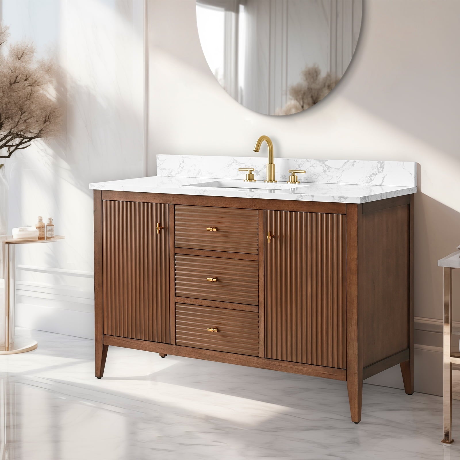 Linear Walnut / Golden Brushed