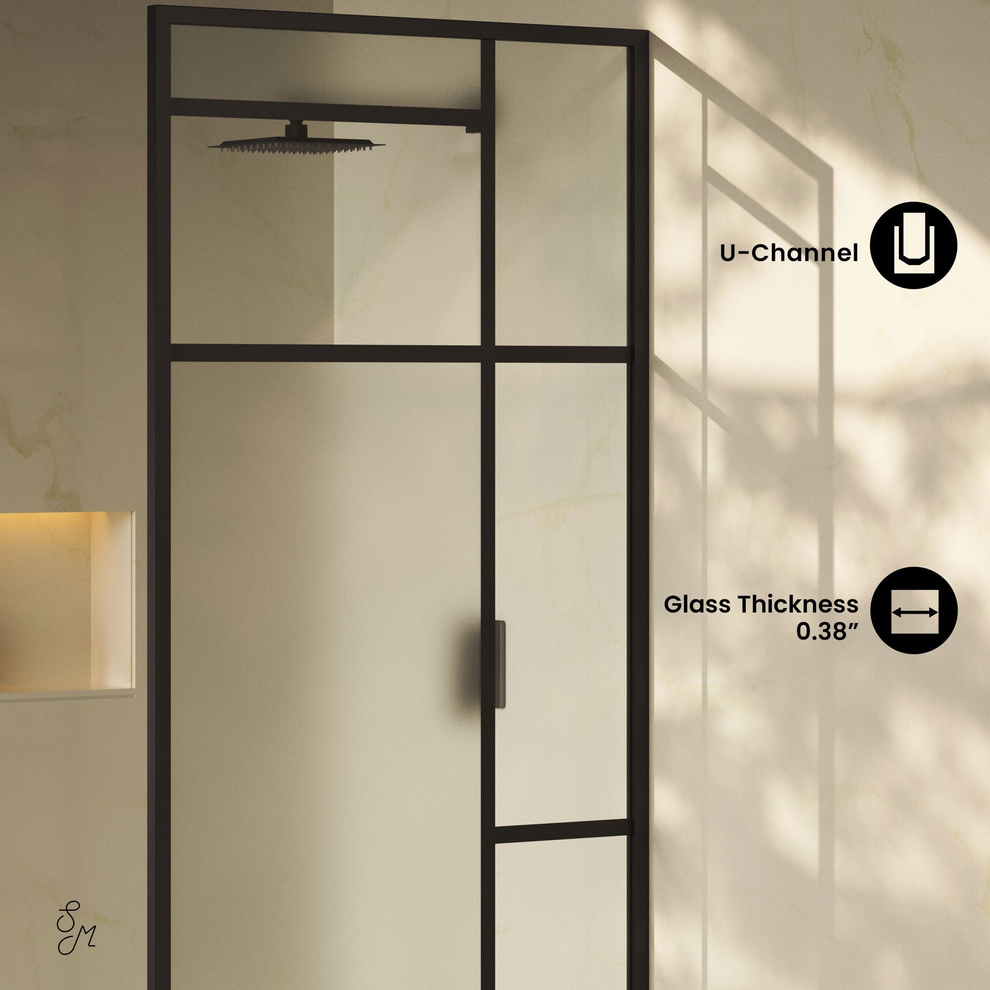 Matte Black / Shower Door