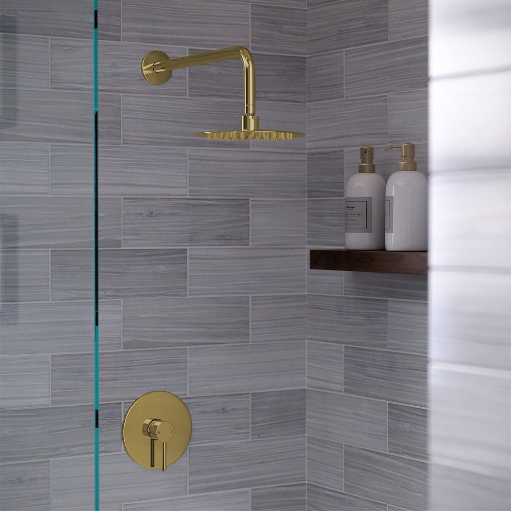 Brushed Gold / Without Hand Sprayer / Without Tub Filler
