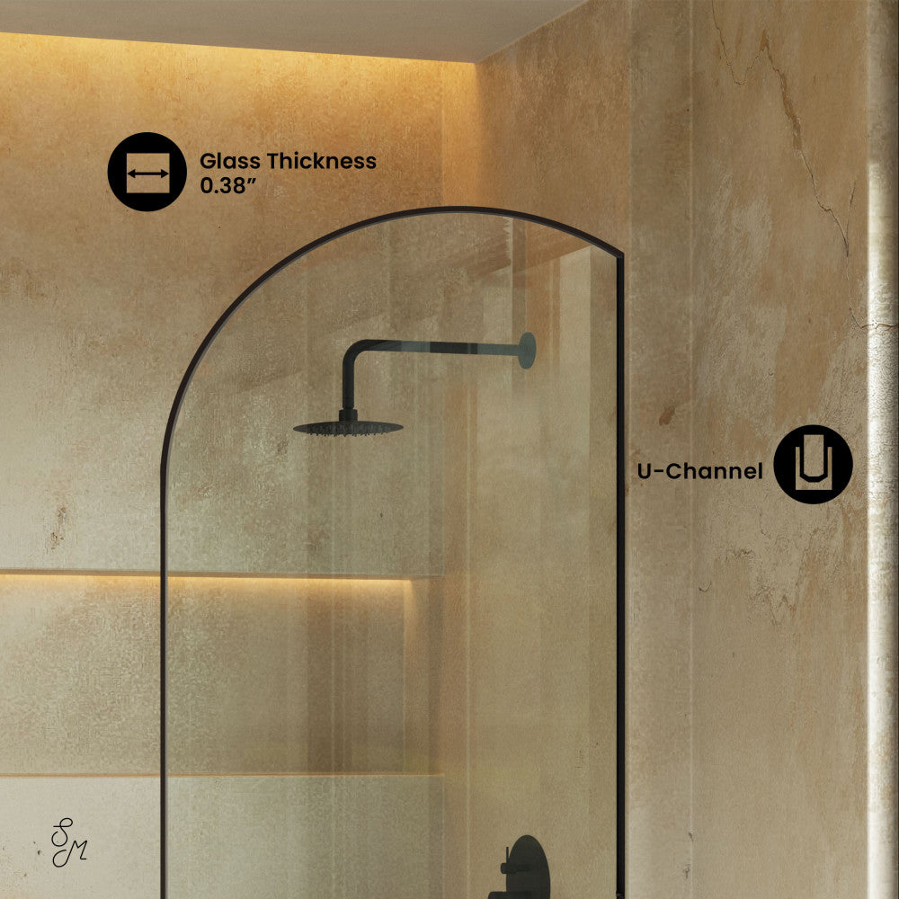 Matte Black / Bathtub Door
