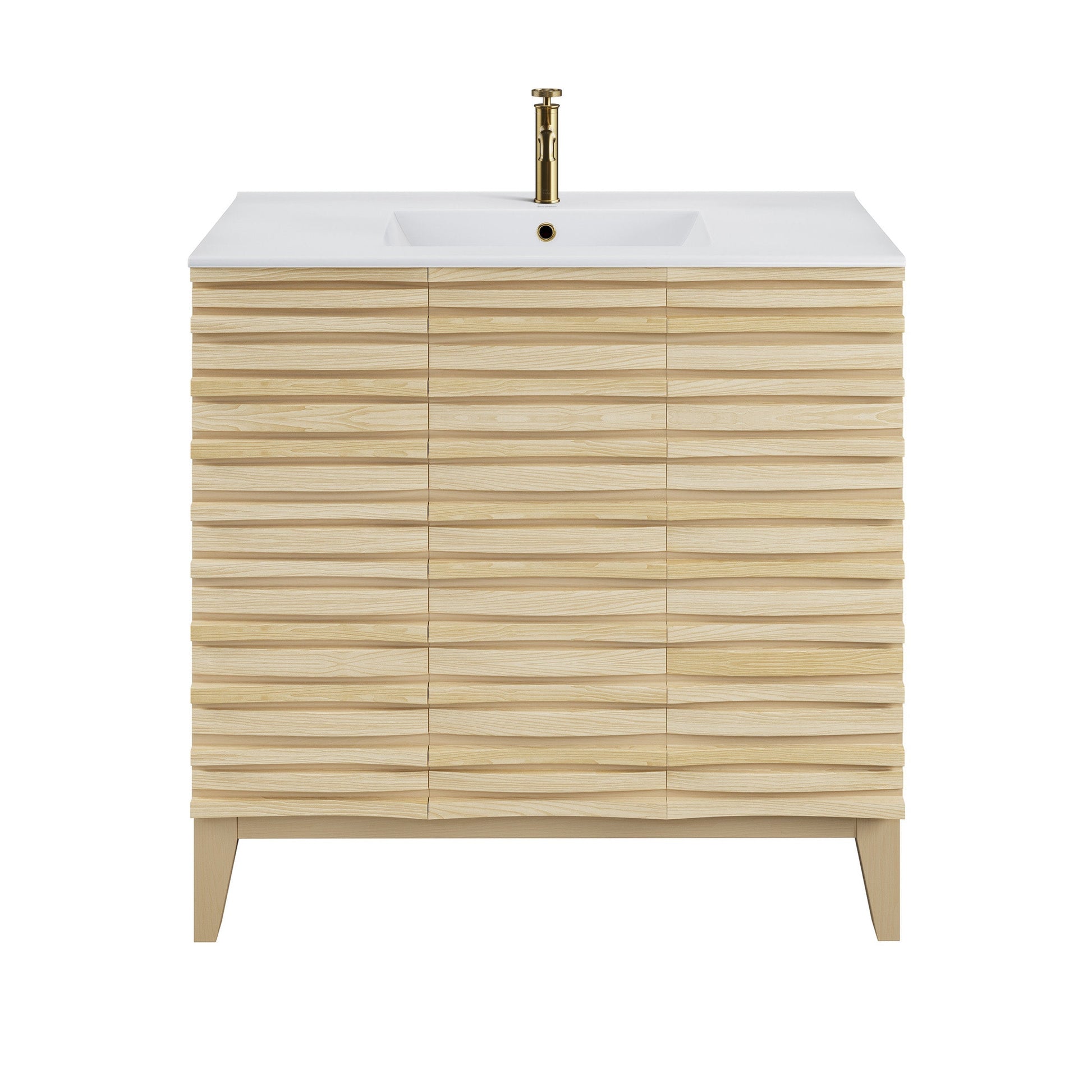 Natural Oak / White / 1-Hole