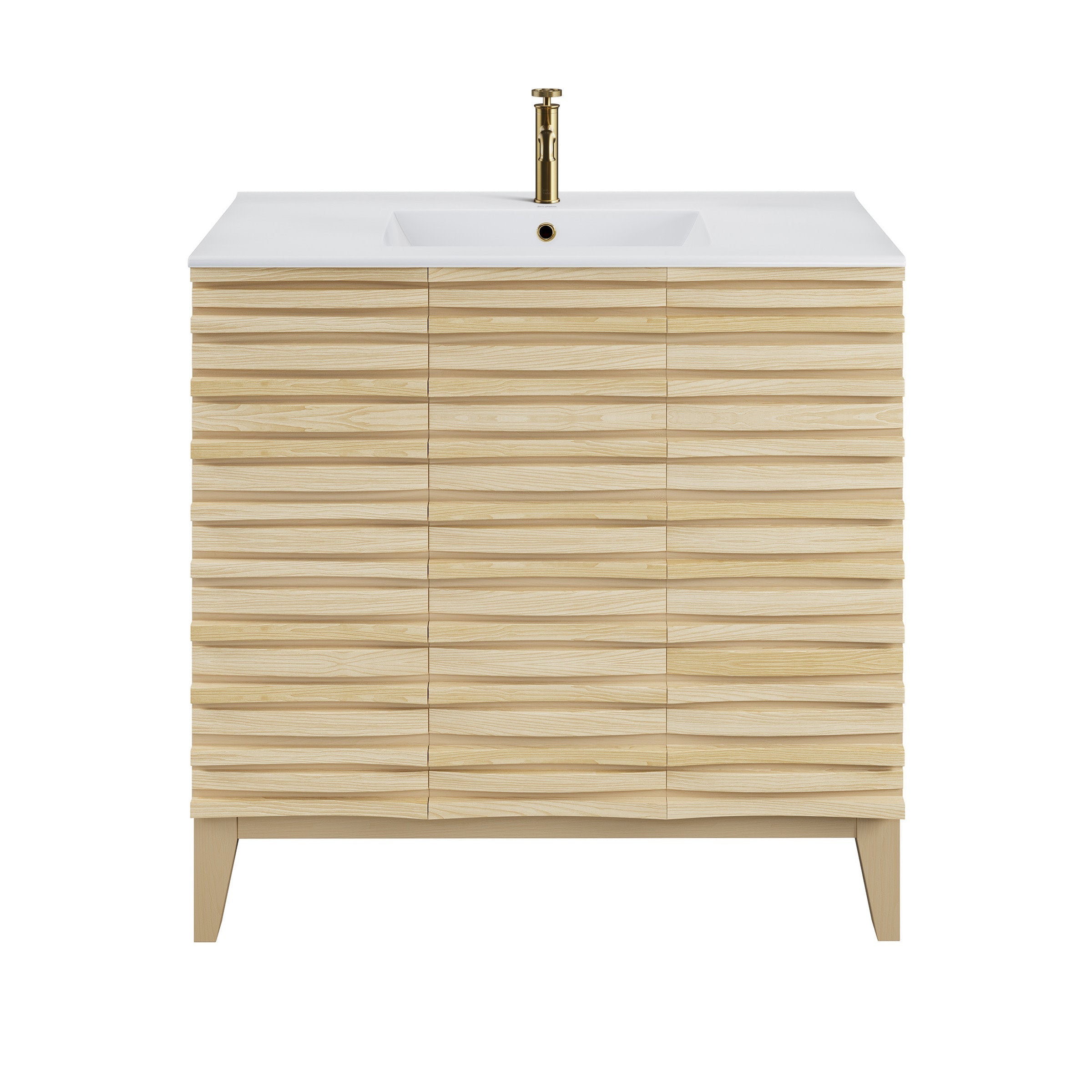 Natural Oak / White / 1-Hole