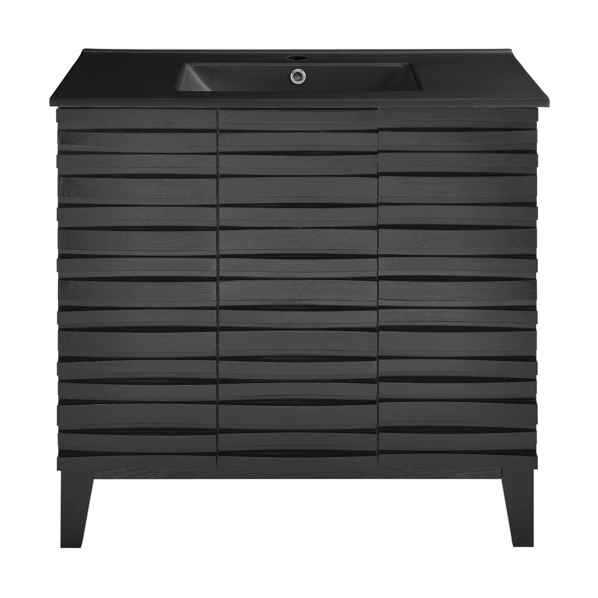 Black Oak / Matte Black / 1-Hole