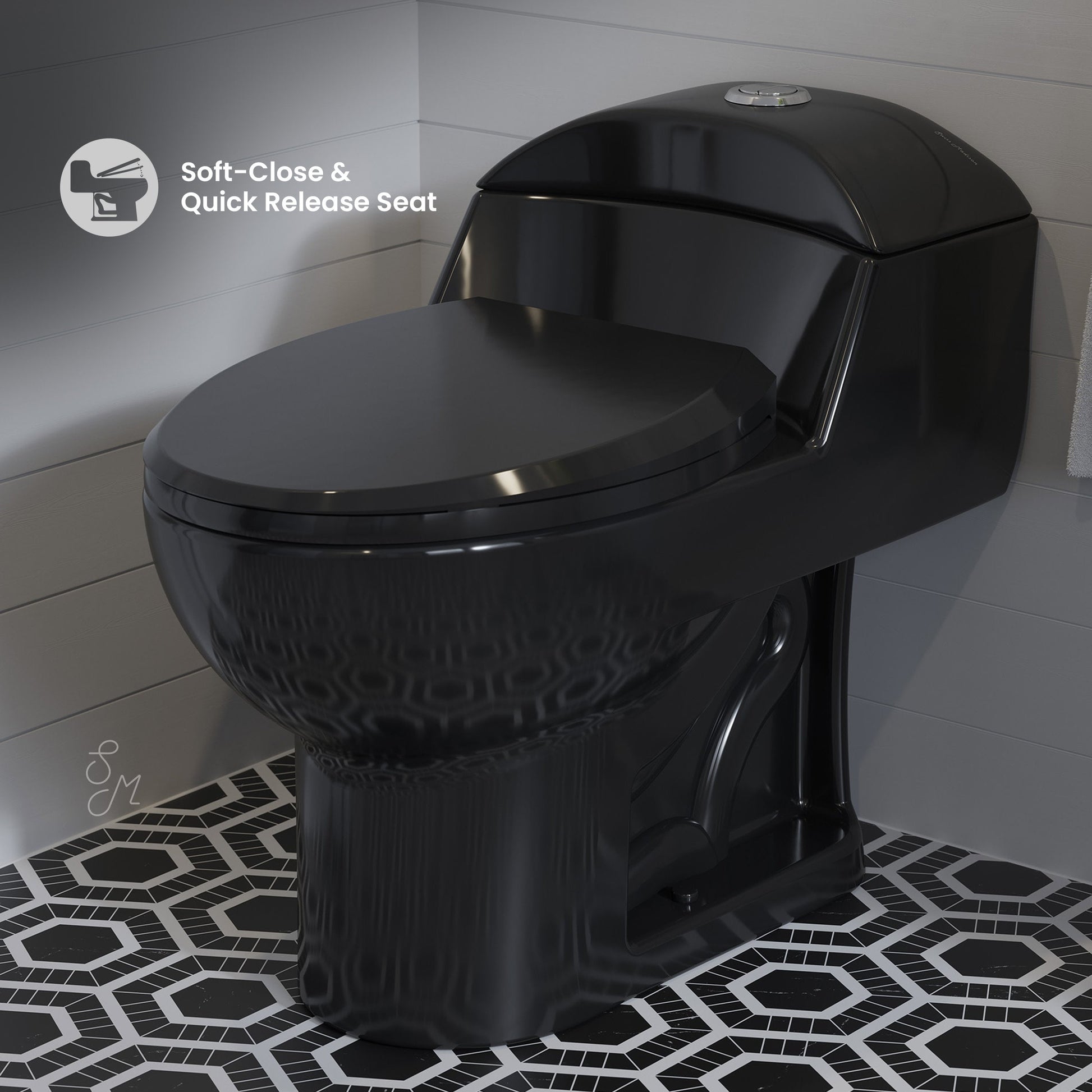 Glossy Black / Chrome