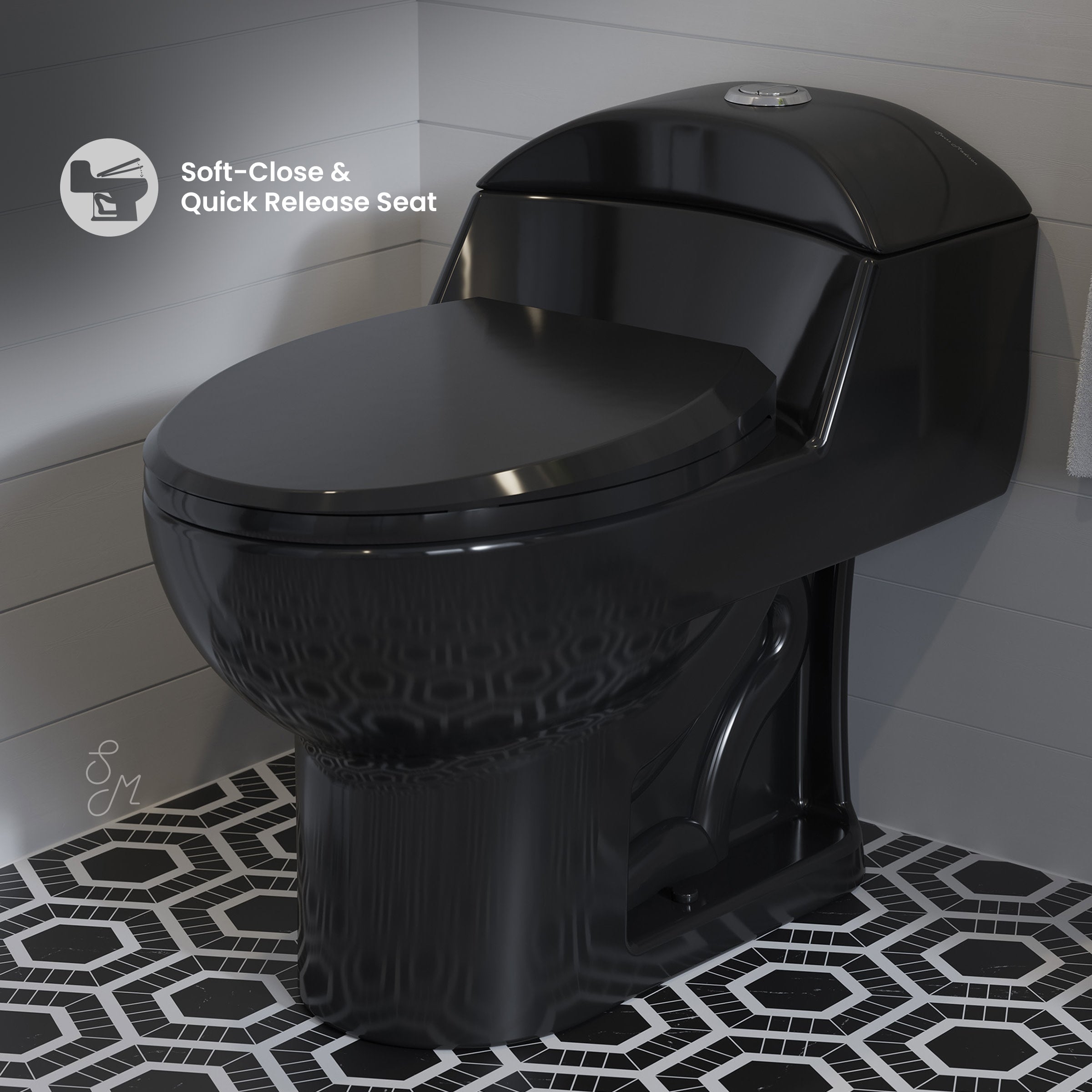 Glossy Black / Chrome