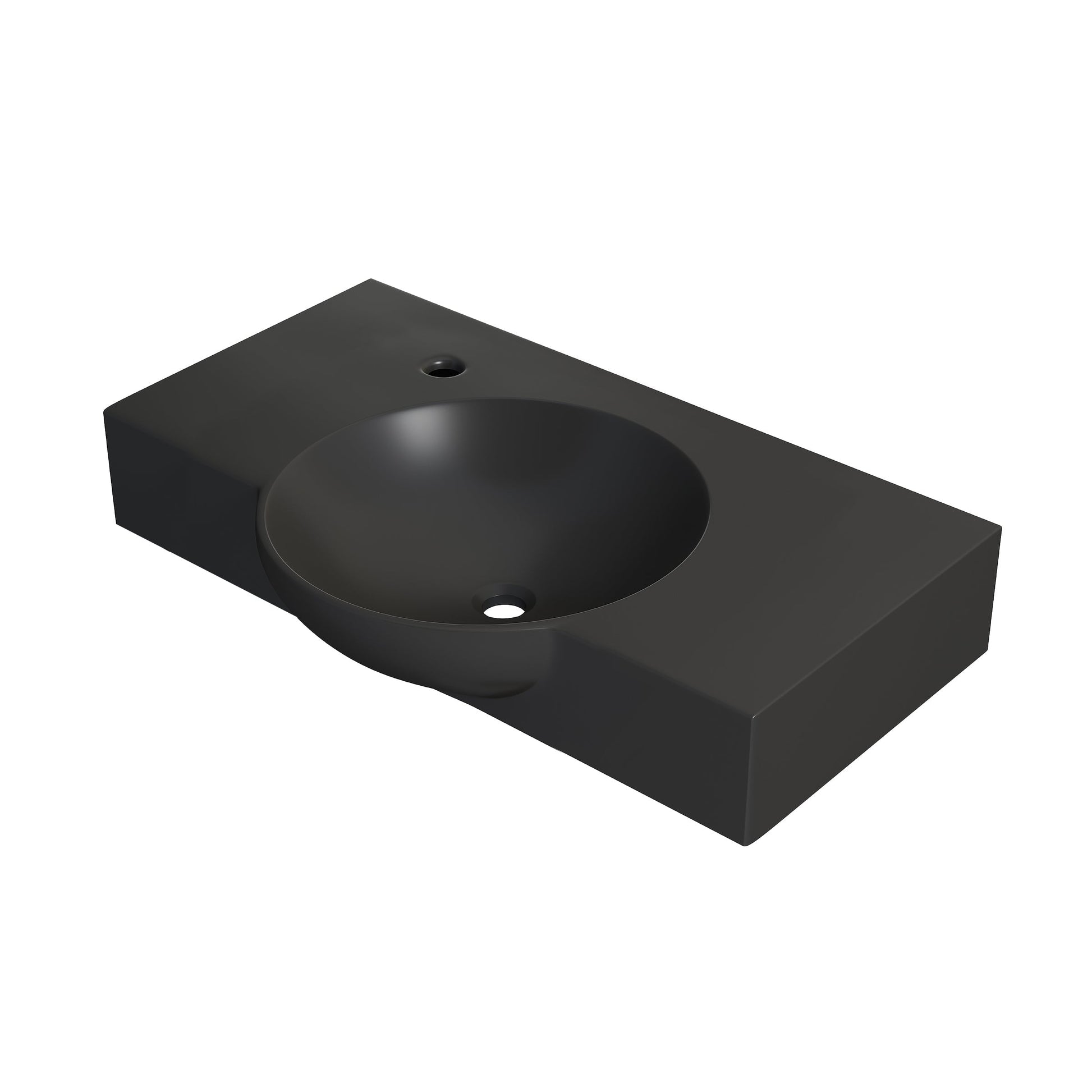 Matte Black / 1-Hole / Left