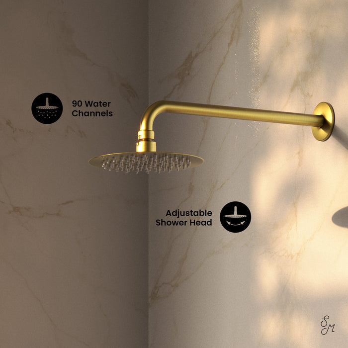 Brushed Gold / With Hand Sprayer / With Tub Filler