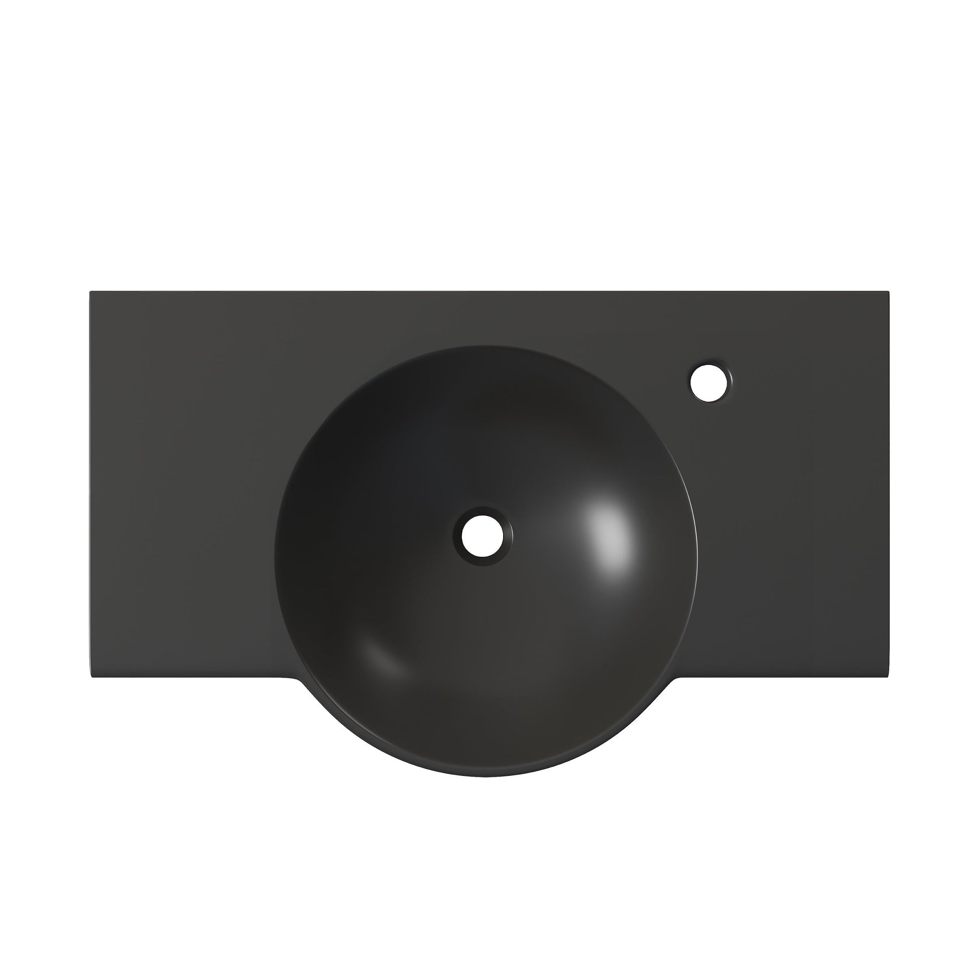 Matte Black / 1-Hole / Right