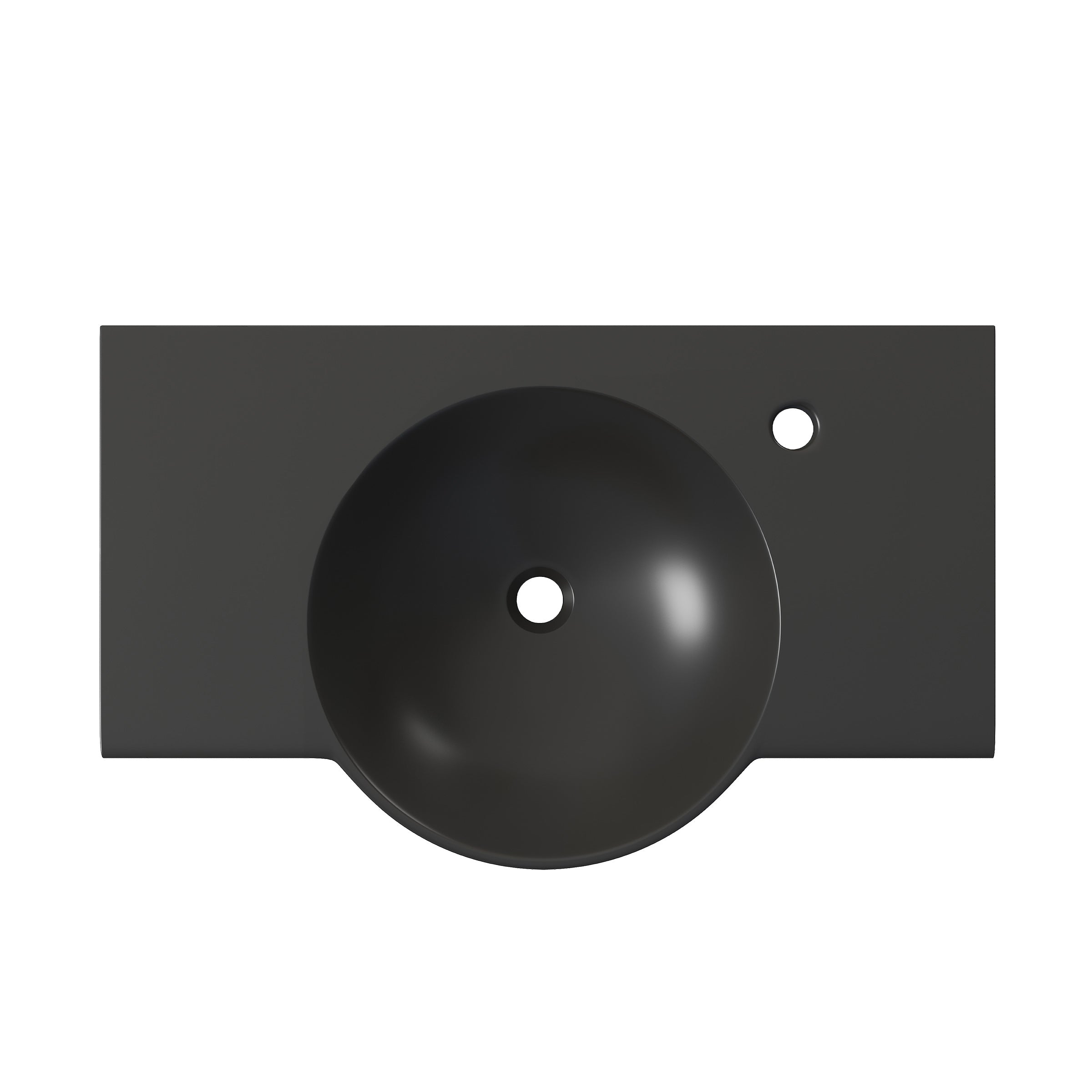 Matte Black / 1-Hole / Right